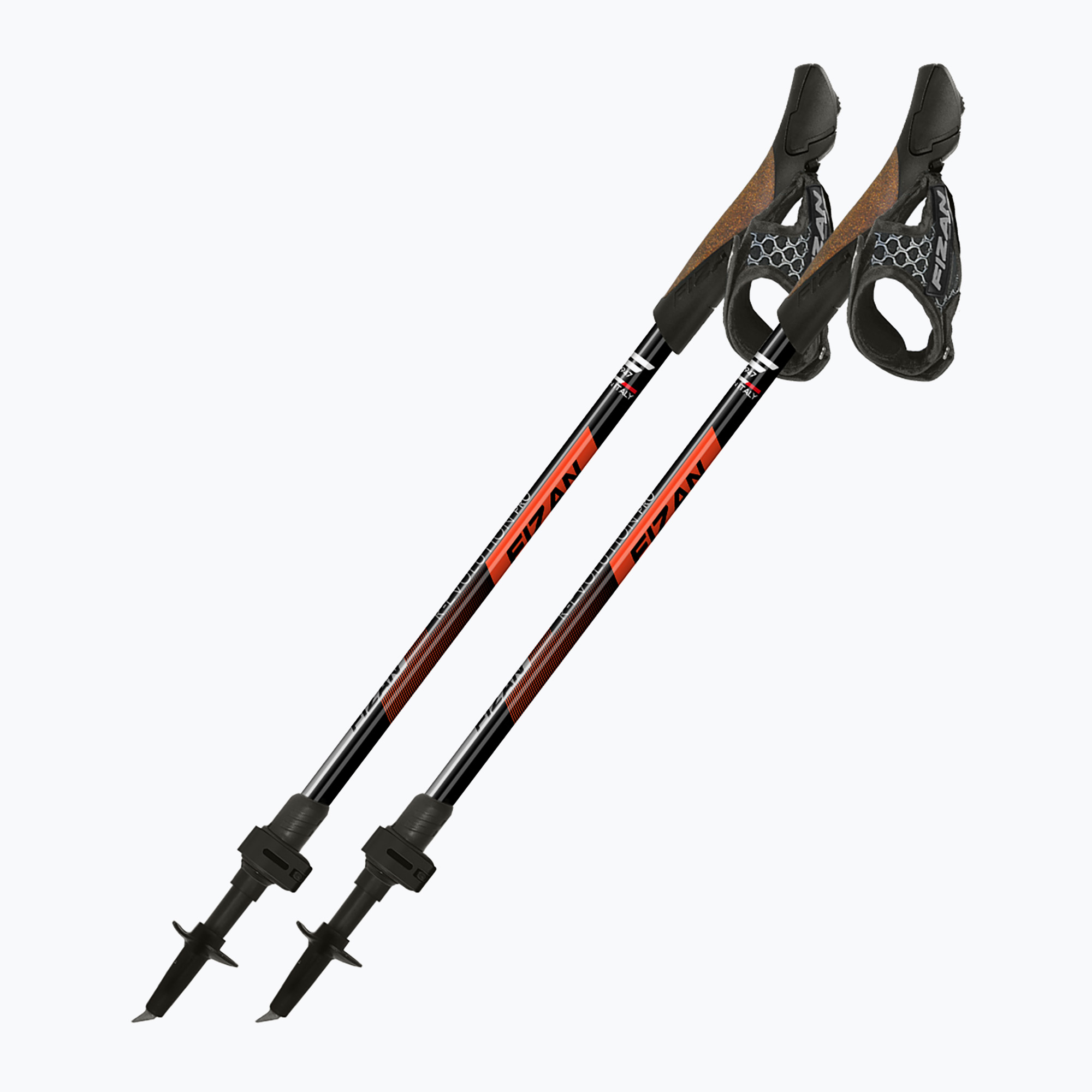 Kije nordic walking Fizan R-Evolution Pro red 