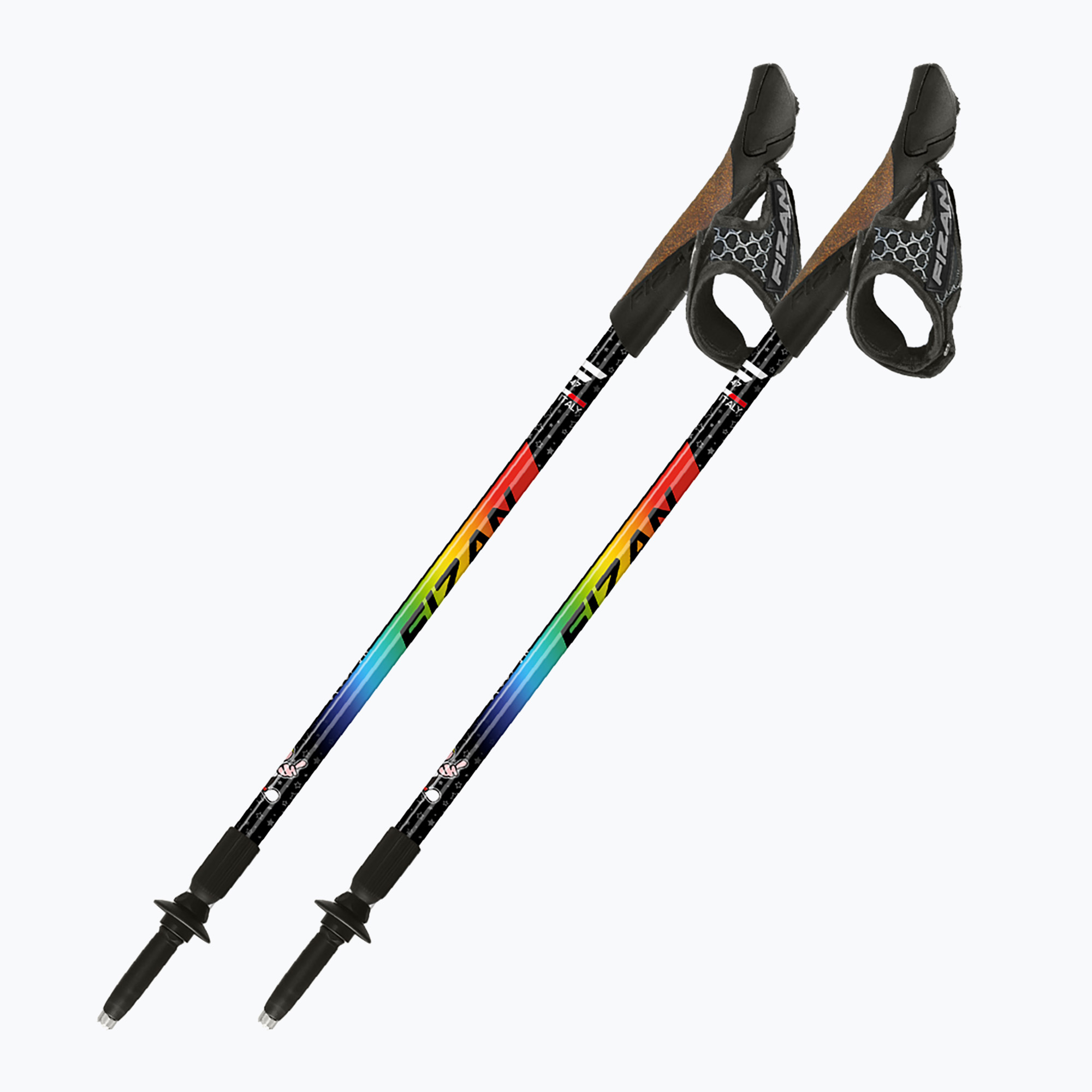 Kije nordic walking Fizan Speed Junior rainbow 