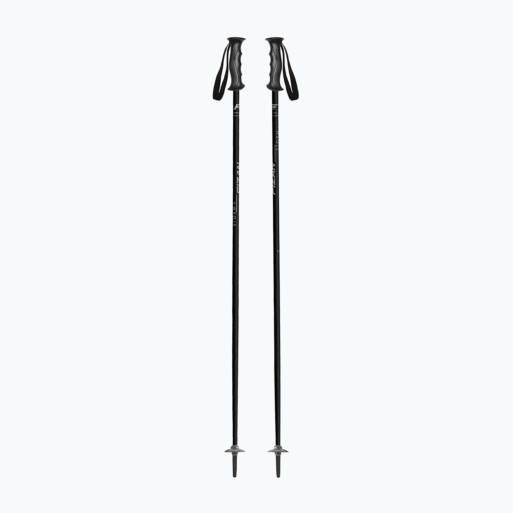 Детски скиорски щеки Fizan Storm Jr black/grey