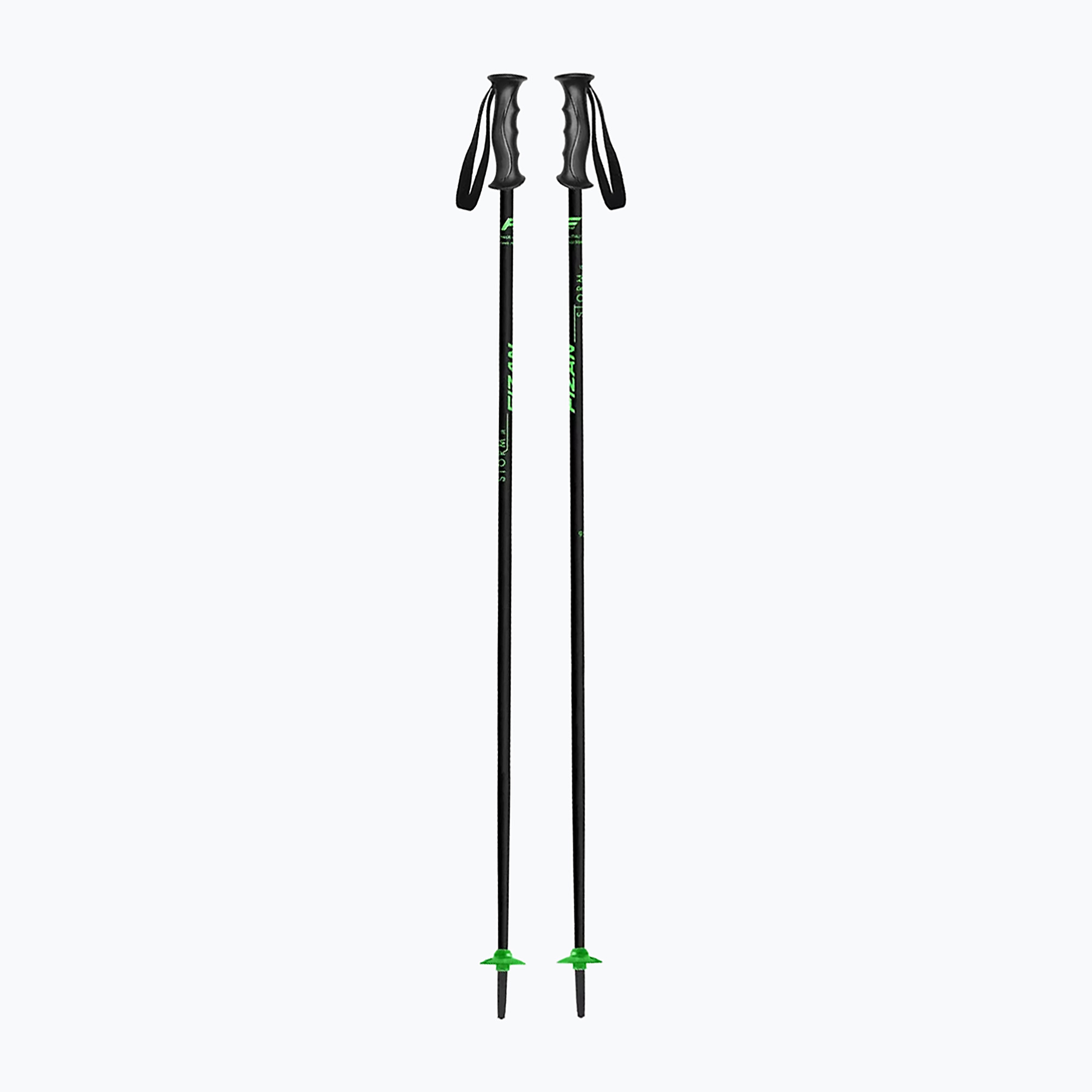 Детски скиорски щеки Fizan Storm Jr black/green