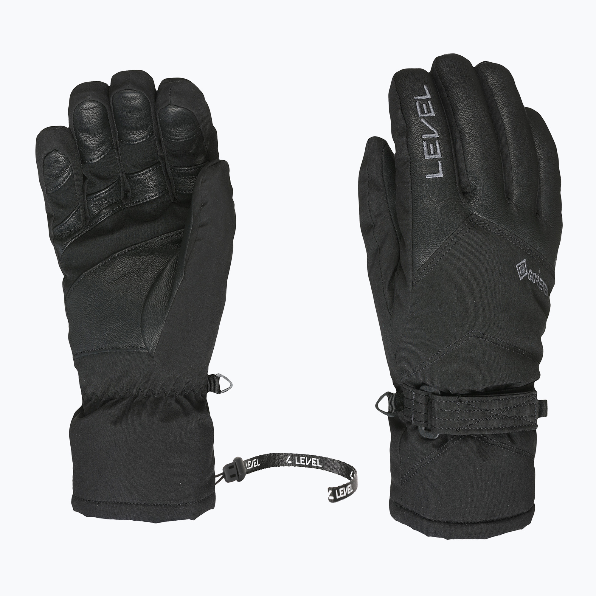 Мъжки скиорски ръкавици Level Evolution Plus Gore-Tex black