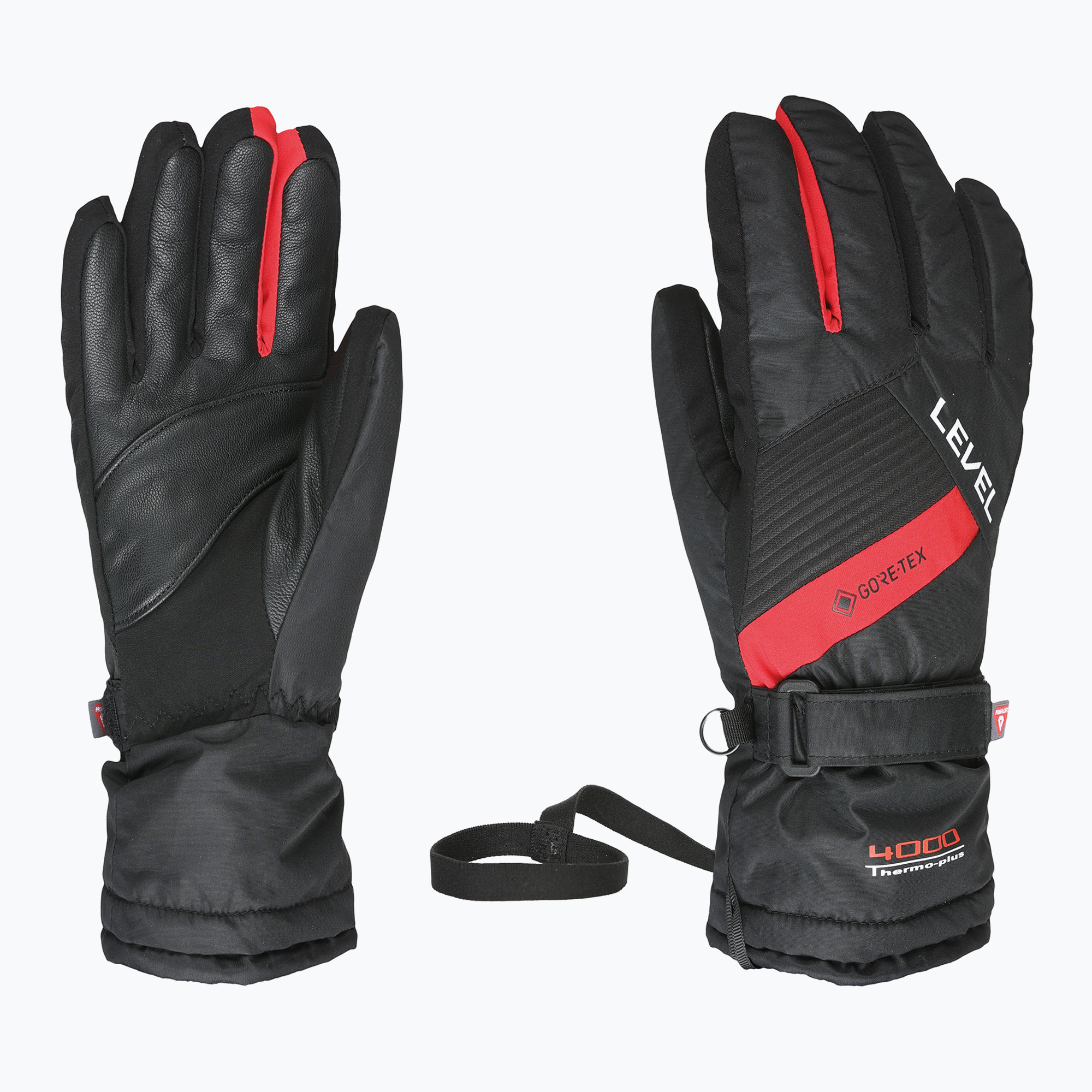 Детски скиорски ръкавици Level Warmster Jr Gore-Tex red