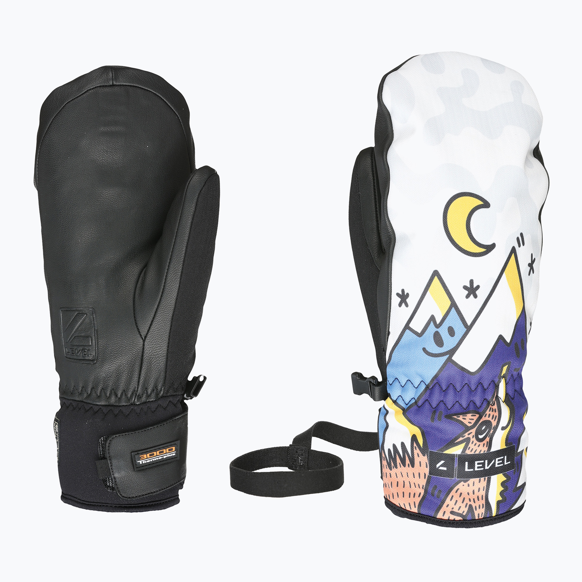 Детски скиорски ръкавици Level Vertigo Mitt Teen blue grey
