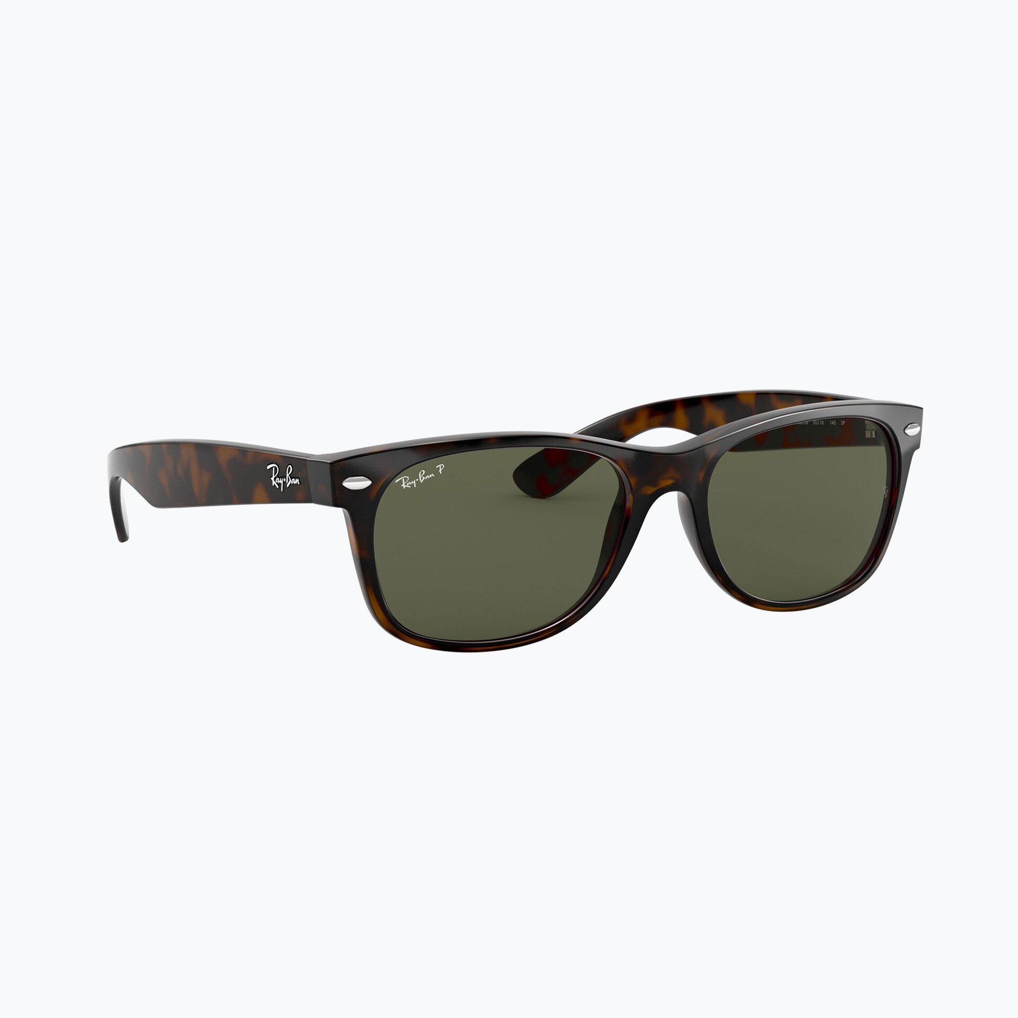 Okulary przeciwsłoneczne Ray-Ban New Wayfarer Classic tortoise/green g-15 polarized 