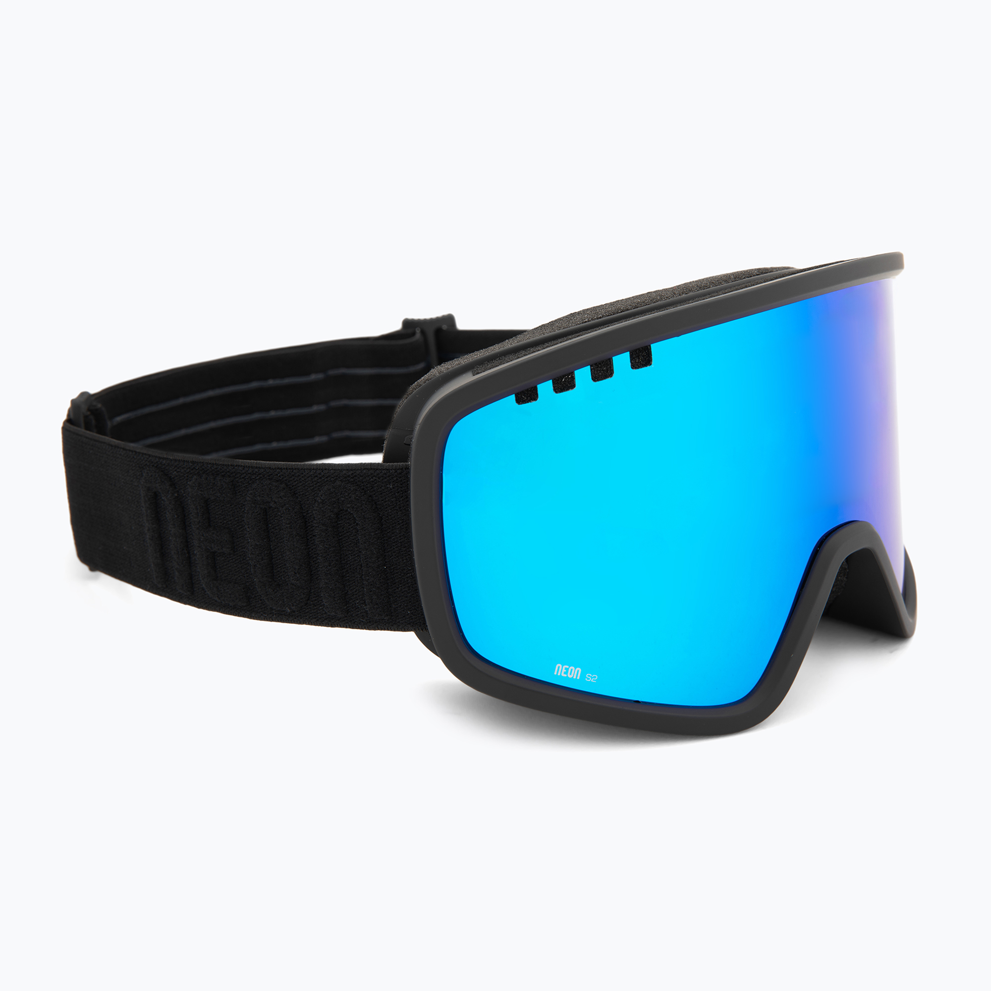 Скиорска маска Neon Force Otg black/black/mirror blue