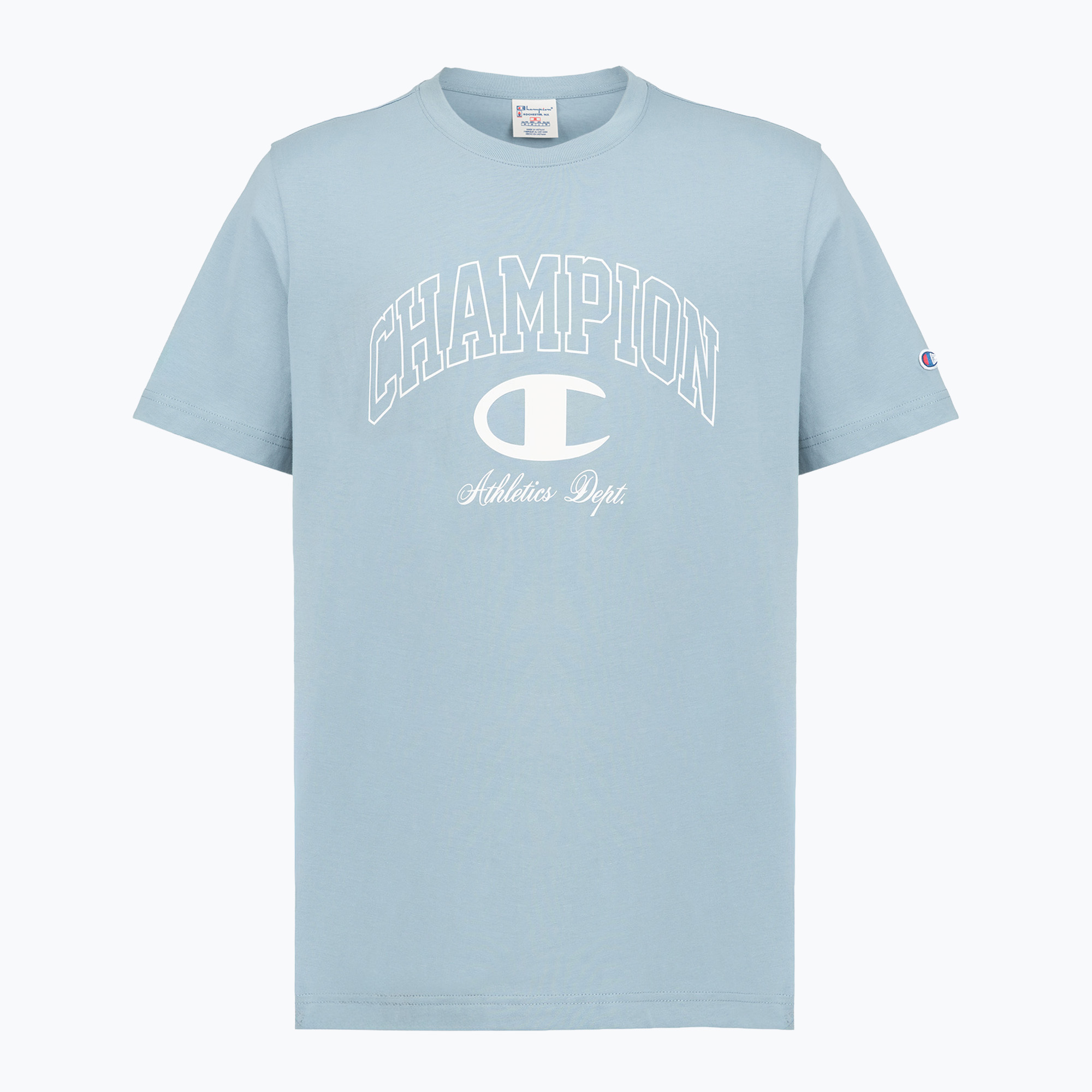 Pánske tričko Champion 221604 Crewneck baby blue