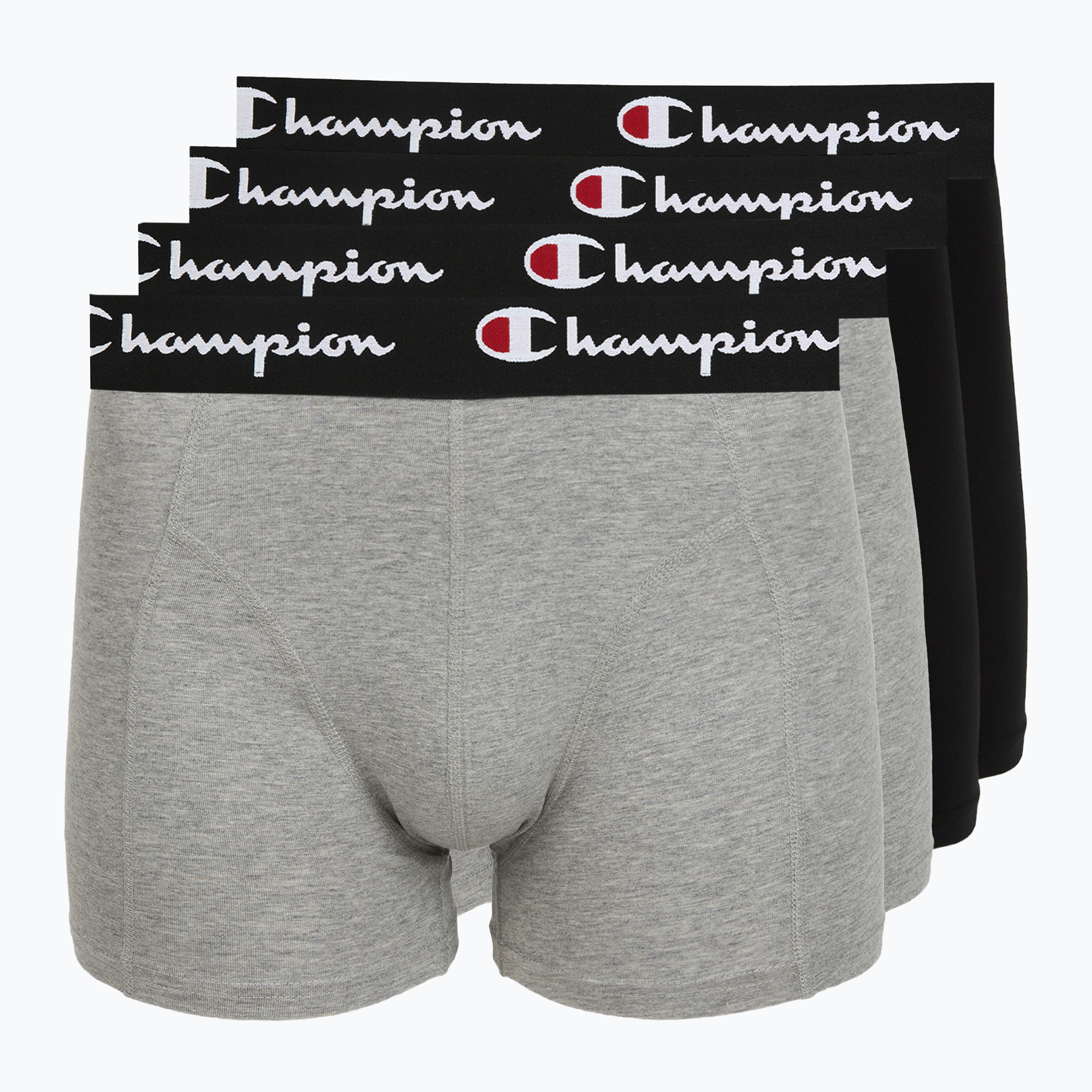 Boxeri pentru bărbați Champion Trunk Knit oxford grey melange/oxford grey melange/black