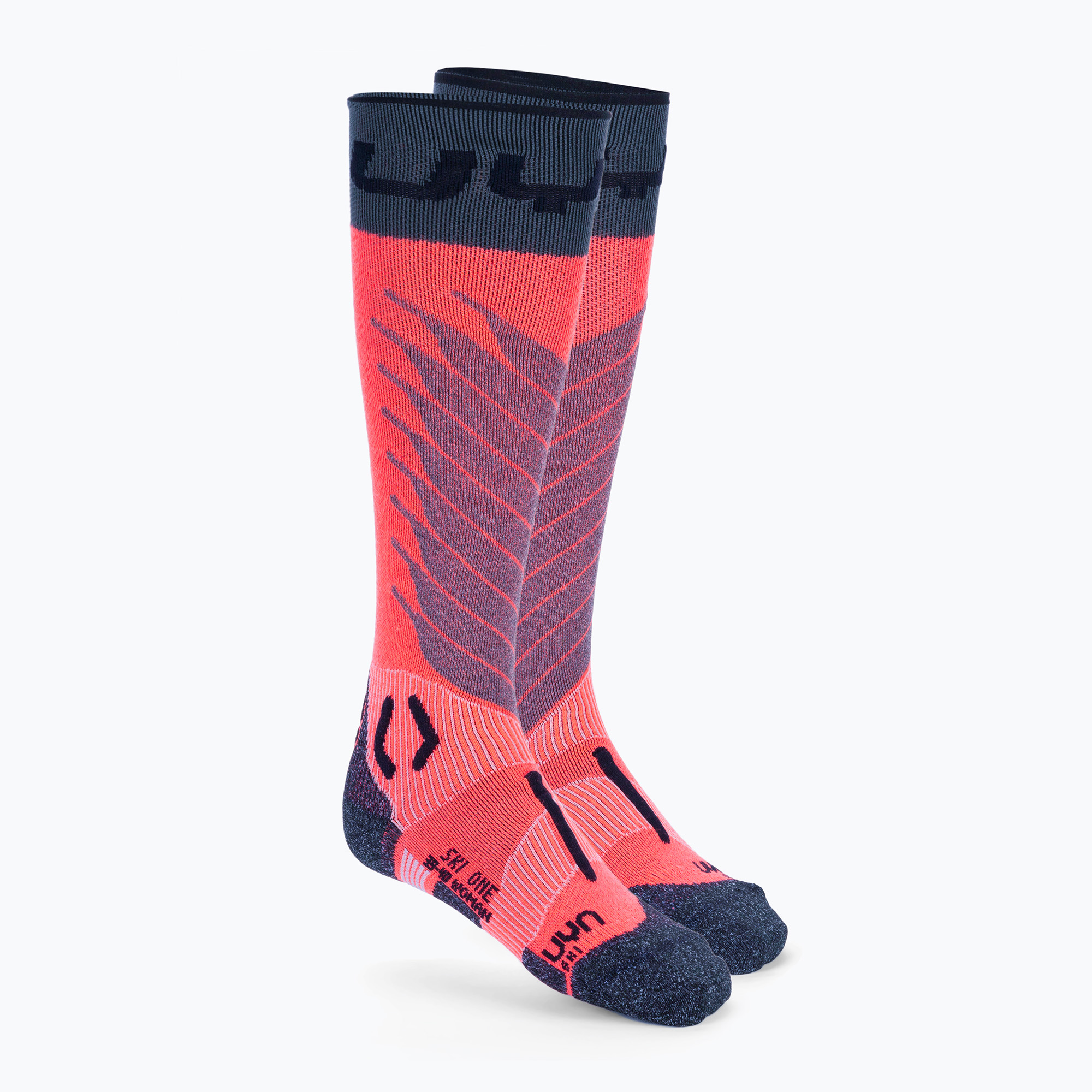 Șosete de schi pentru femei UYN Ski One Merino pink/black (Ski One Merino S100275)