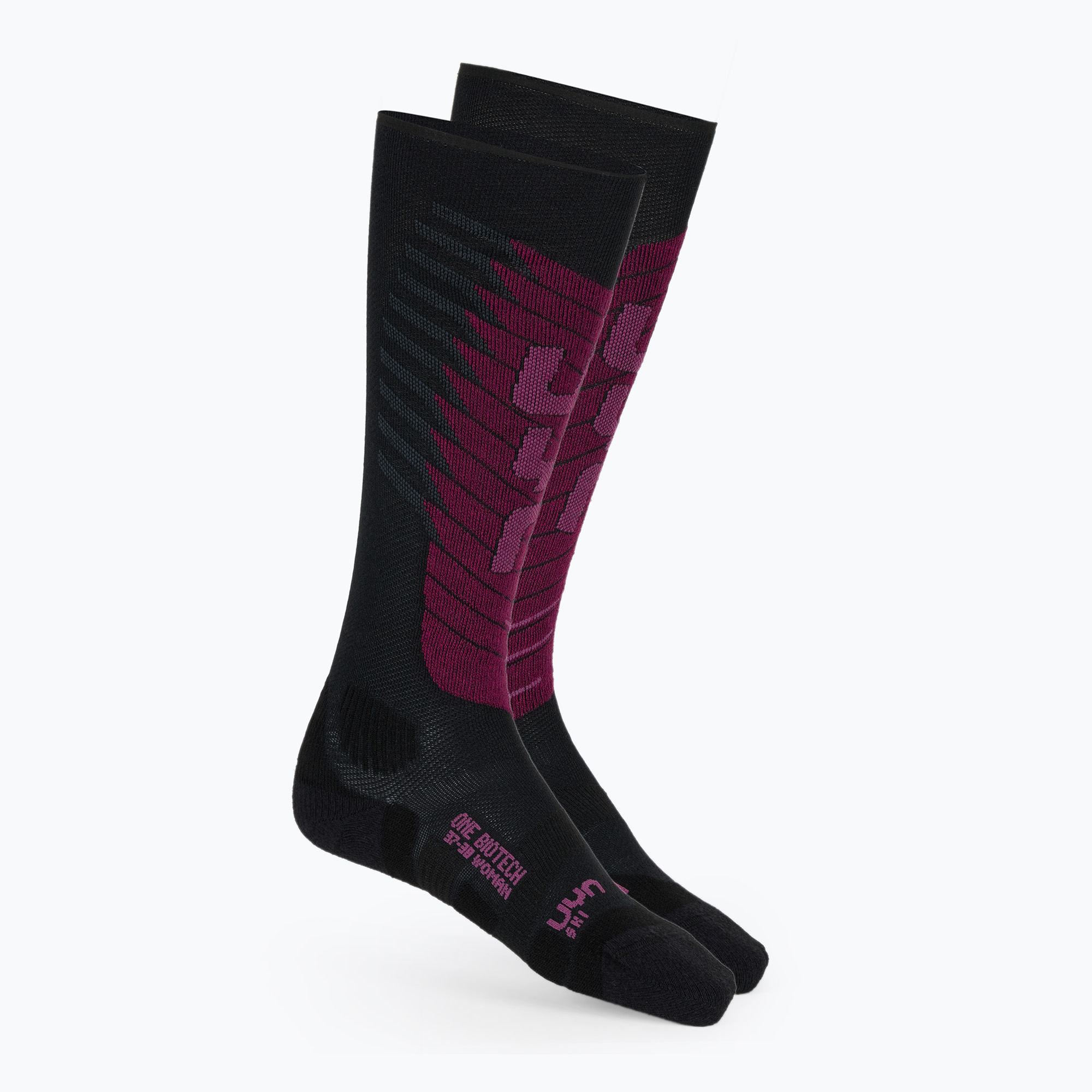 Calze da sci donna UYN Ski One Biotech black/purple (37-38 EU) (Ski One Biotech S100327)