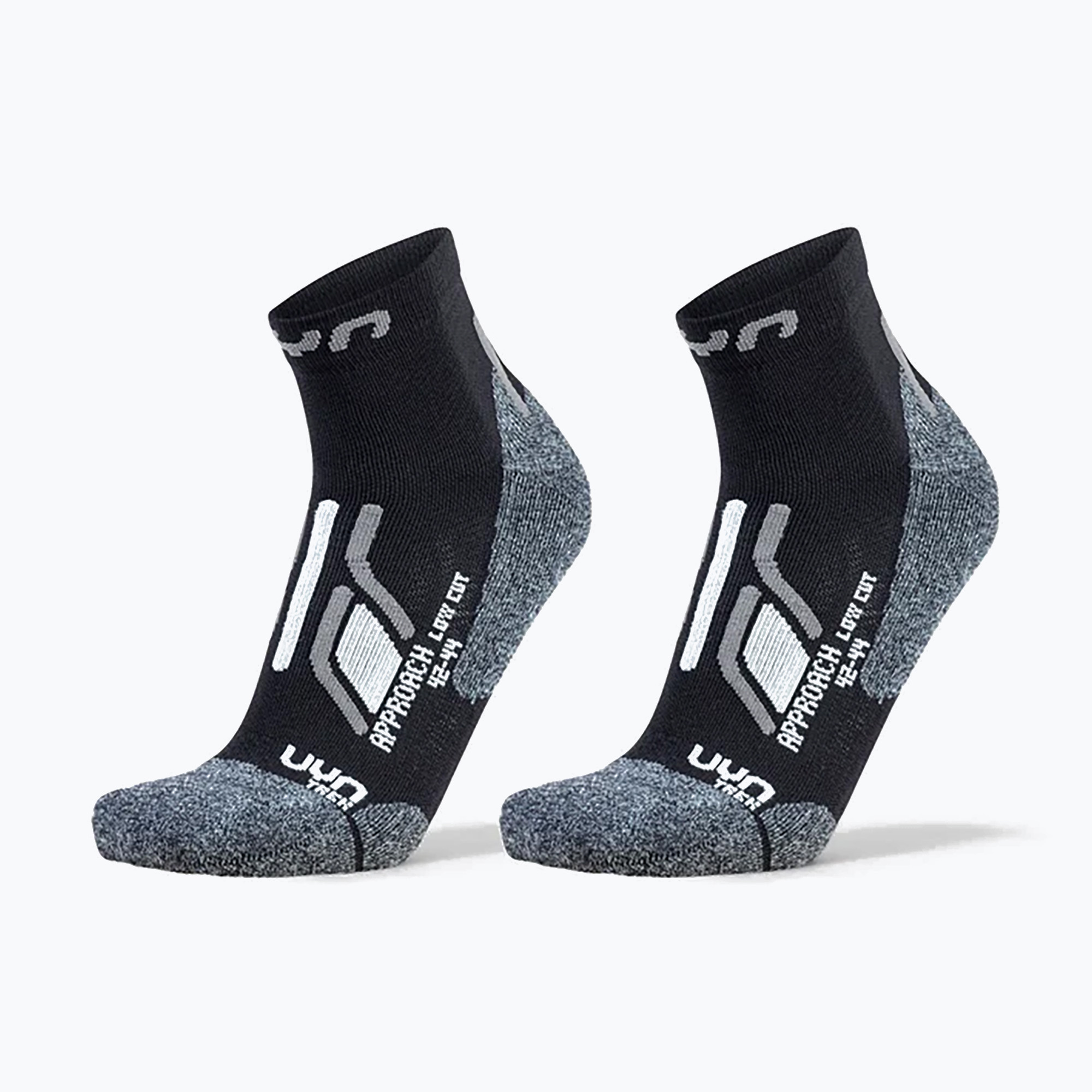 Мъжки чорапи UYN Trekking Approach Low Cut 2 pack black/grey