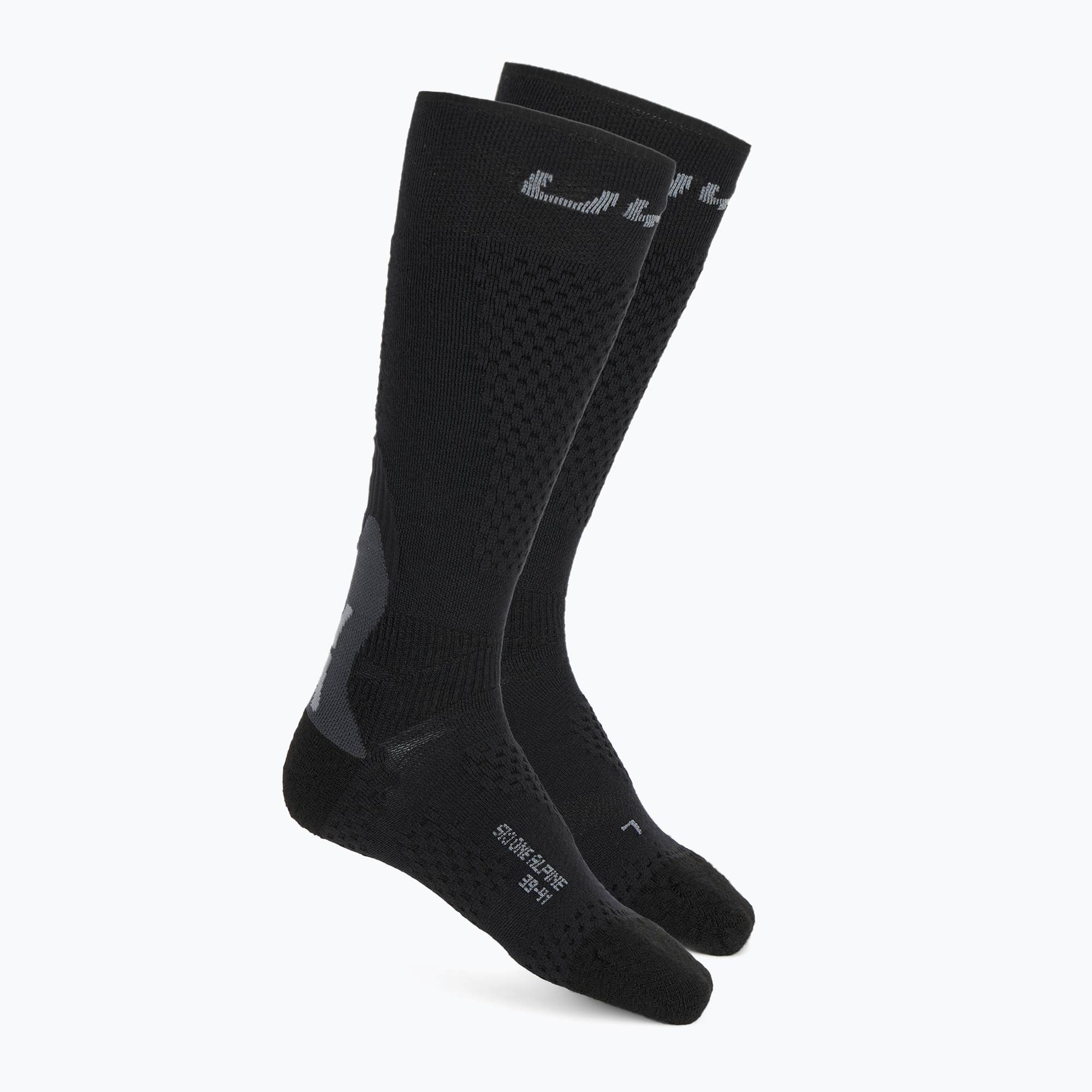 Мъжки скиорски чорапи UYN Ski One Alpine Merino black/grey