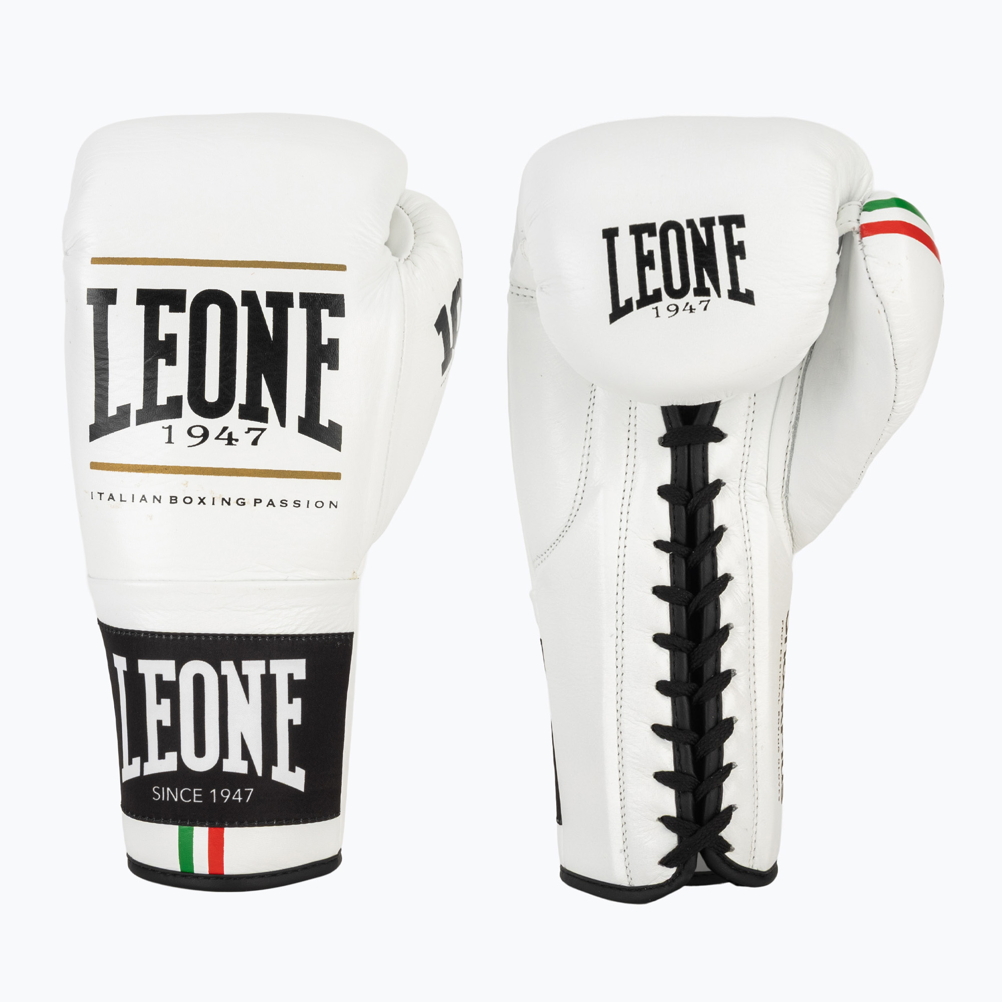 Боксови ръкавици LEONE 1947 Shock Plus бели