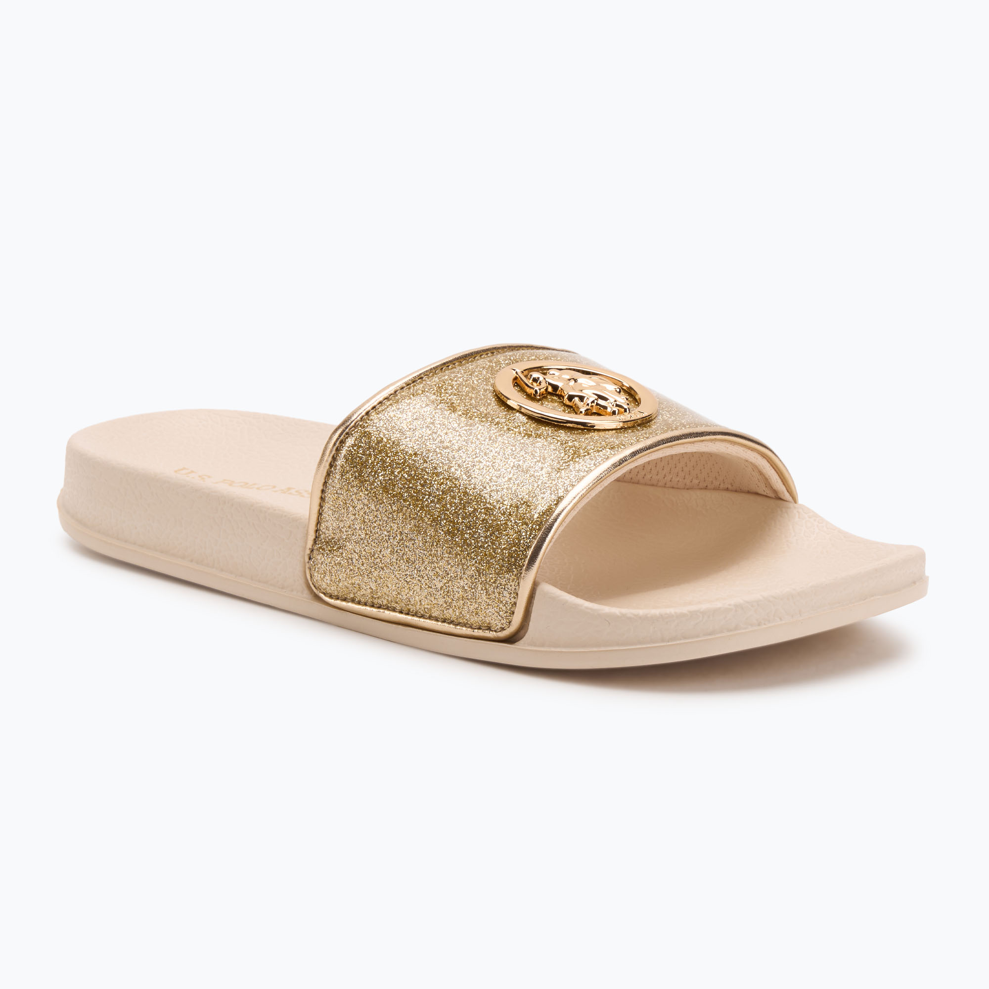 Klapki damskie U.S. Polo Assn. IVY002A gold 