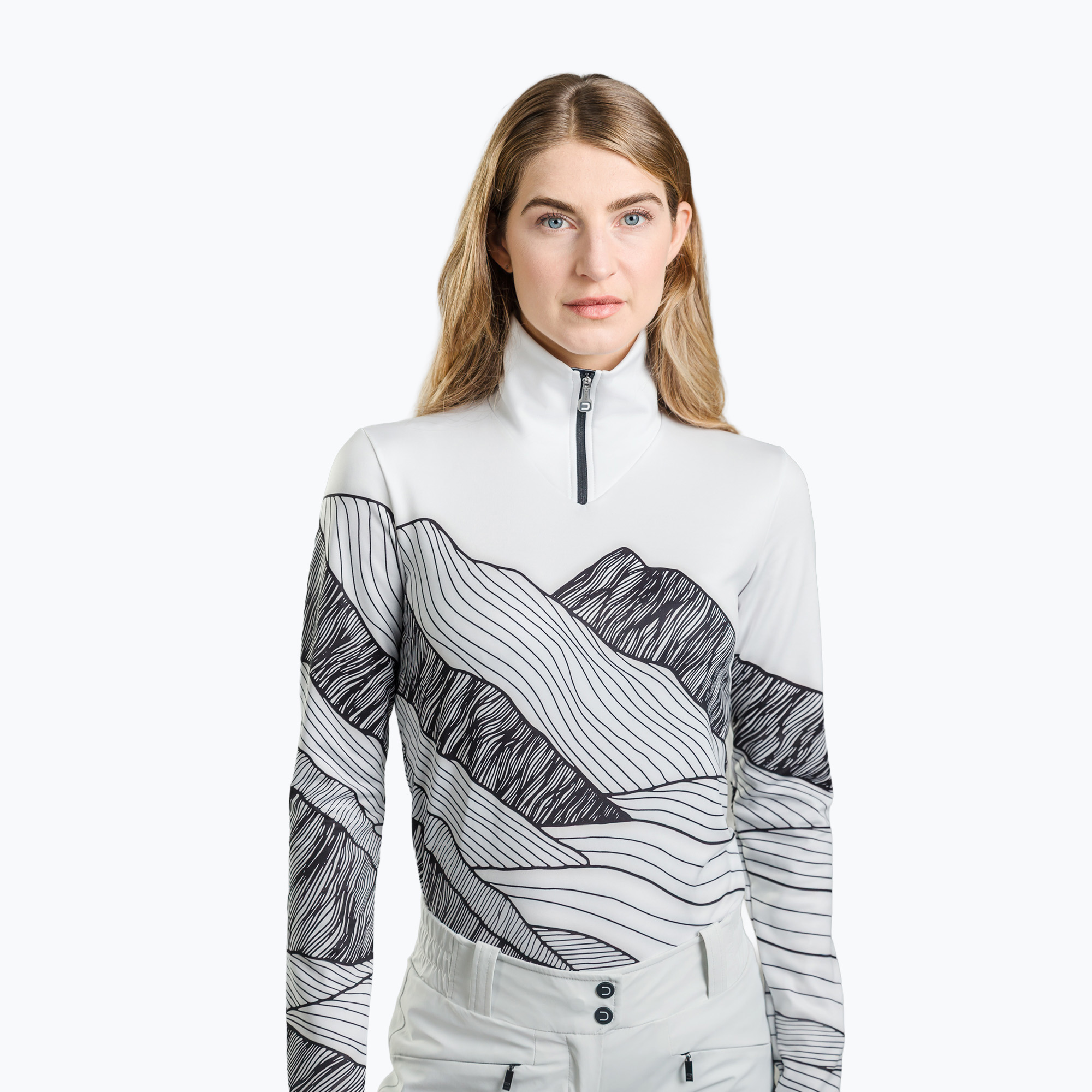 Дамски суитшърт DOTOUT Peaks print outline col/black beauty