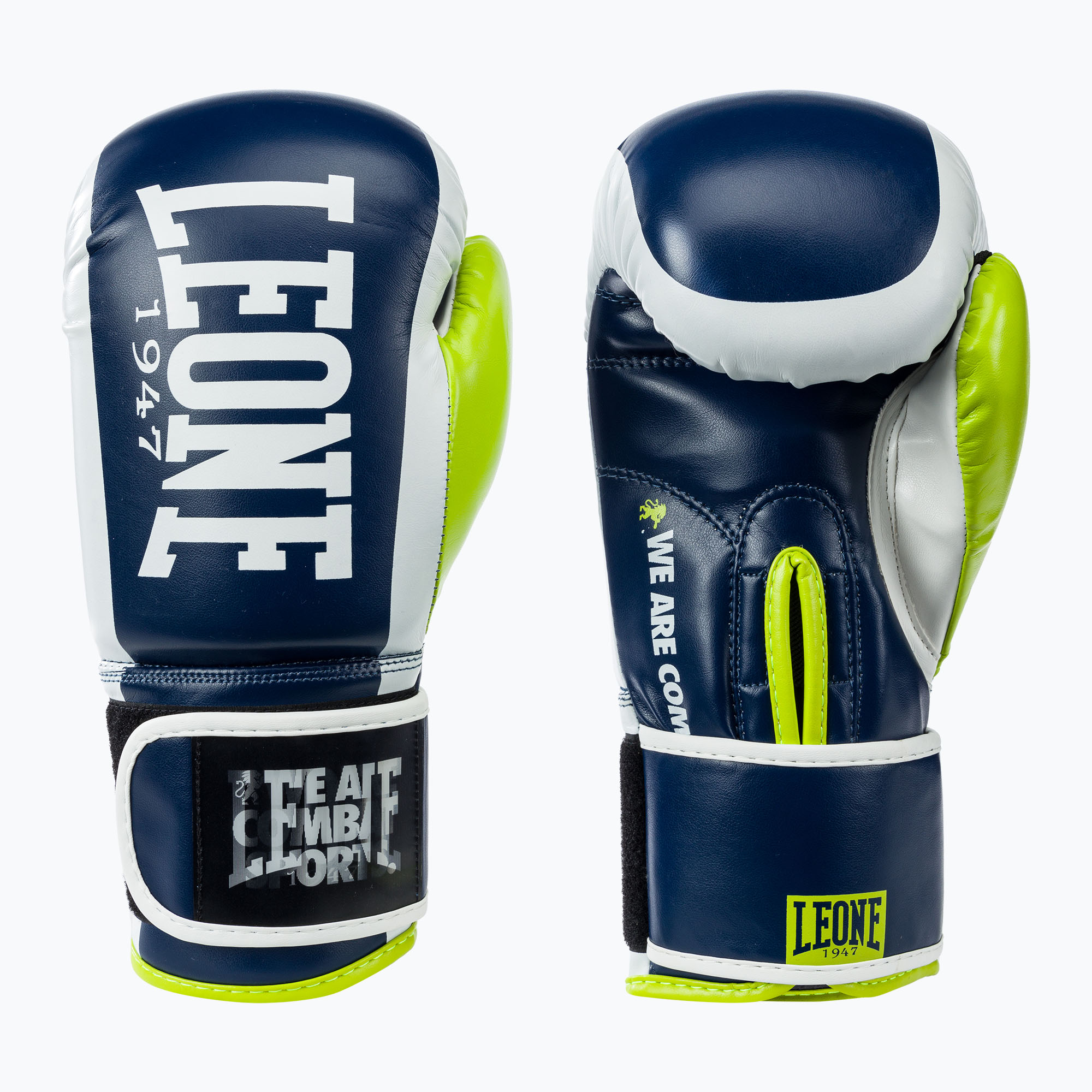 Rękawice bokserskie LEONE 1947 Logo Wacs Boxing blue 