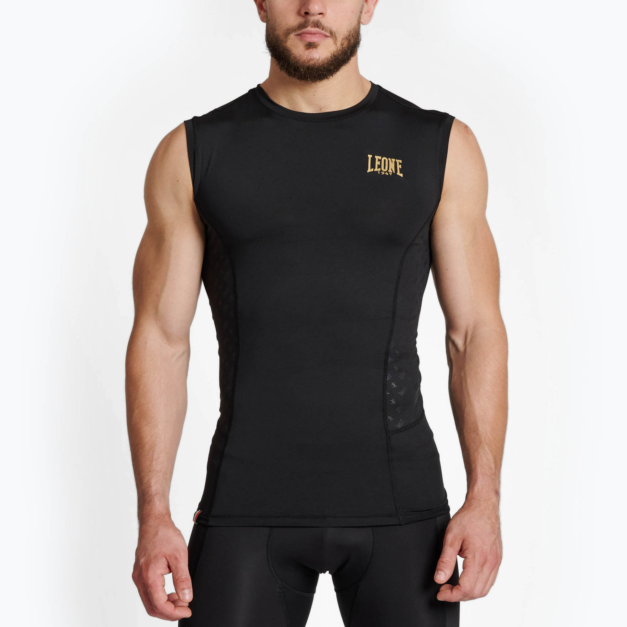 Rashguard męski LEONE 1947 Smanicato black 
