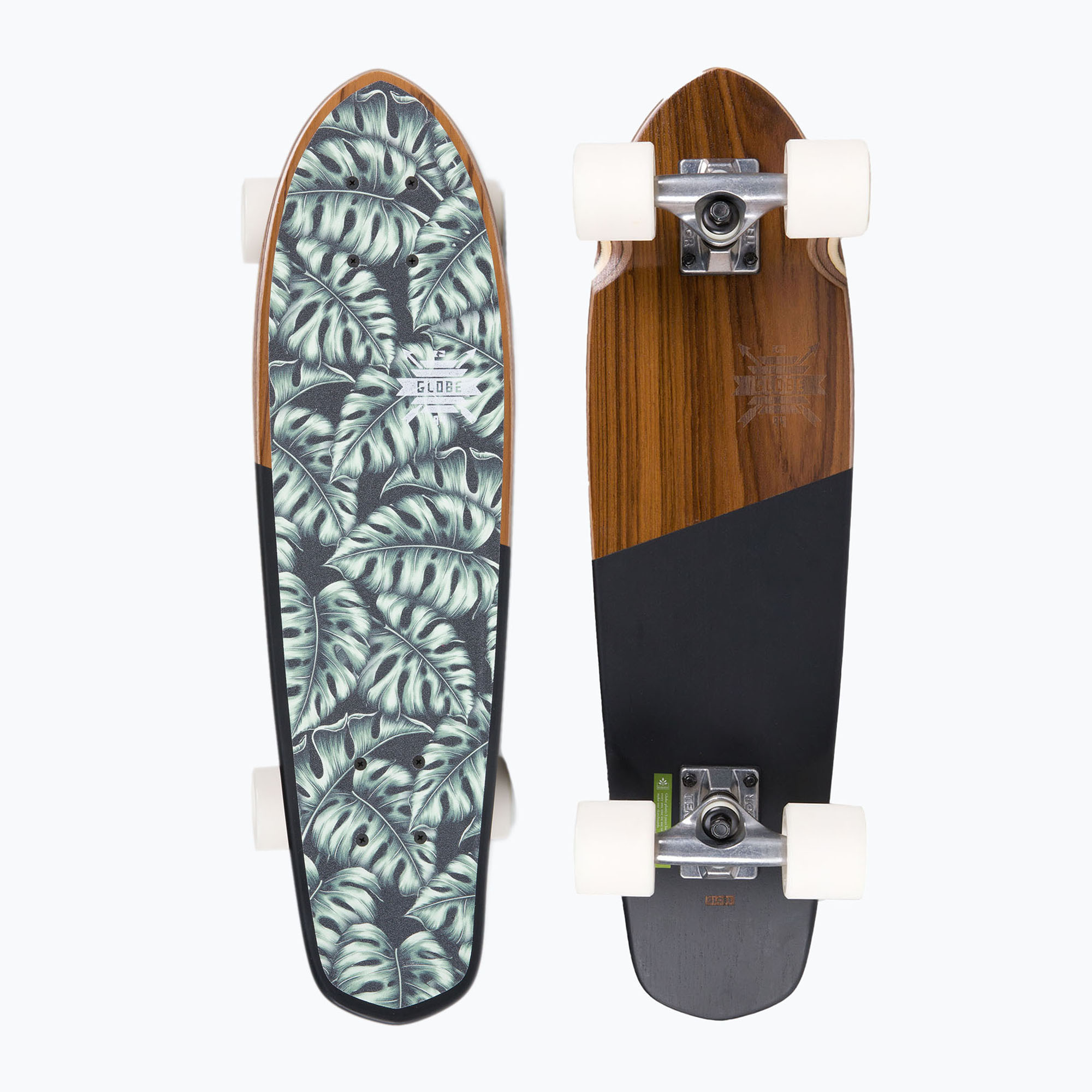 Globe Blazer teak/monstera cruiser skateboard (26") (Blazer 10525125_TKMONST)