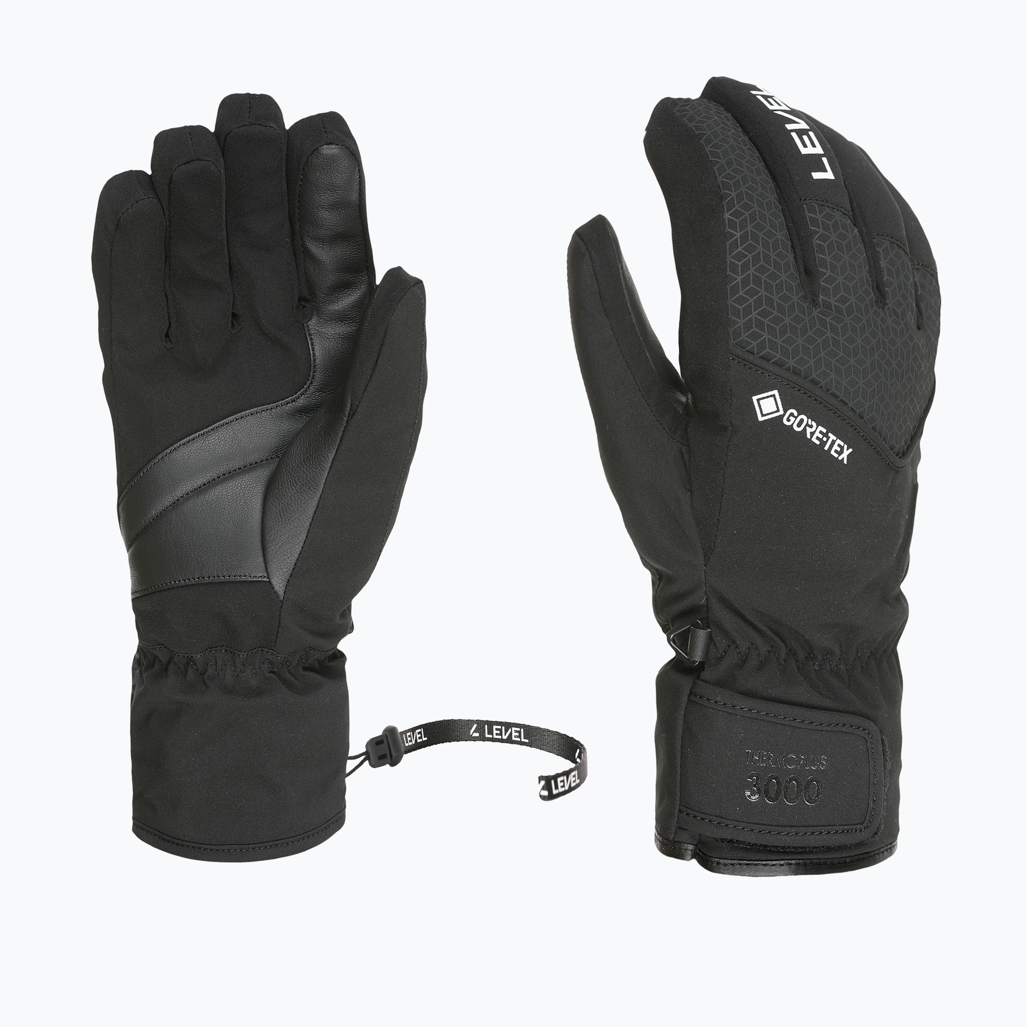 Herren-Skihandschuhe Level Pilot Gore-Tex black