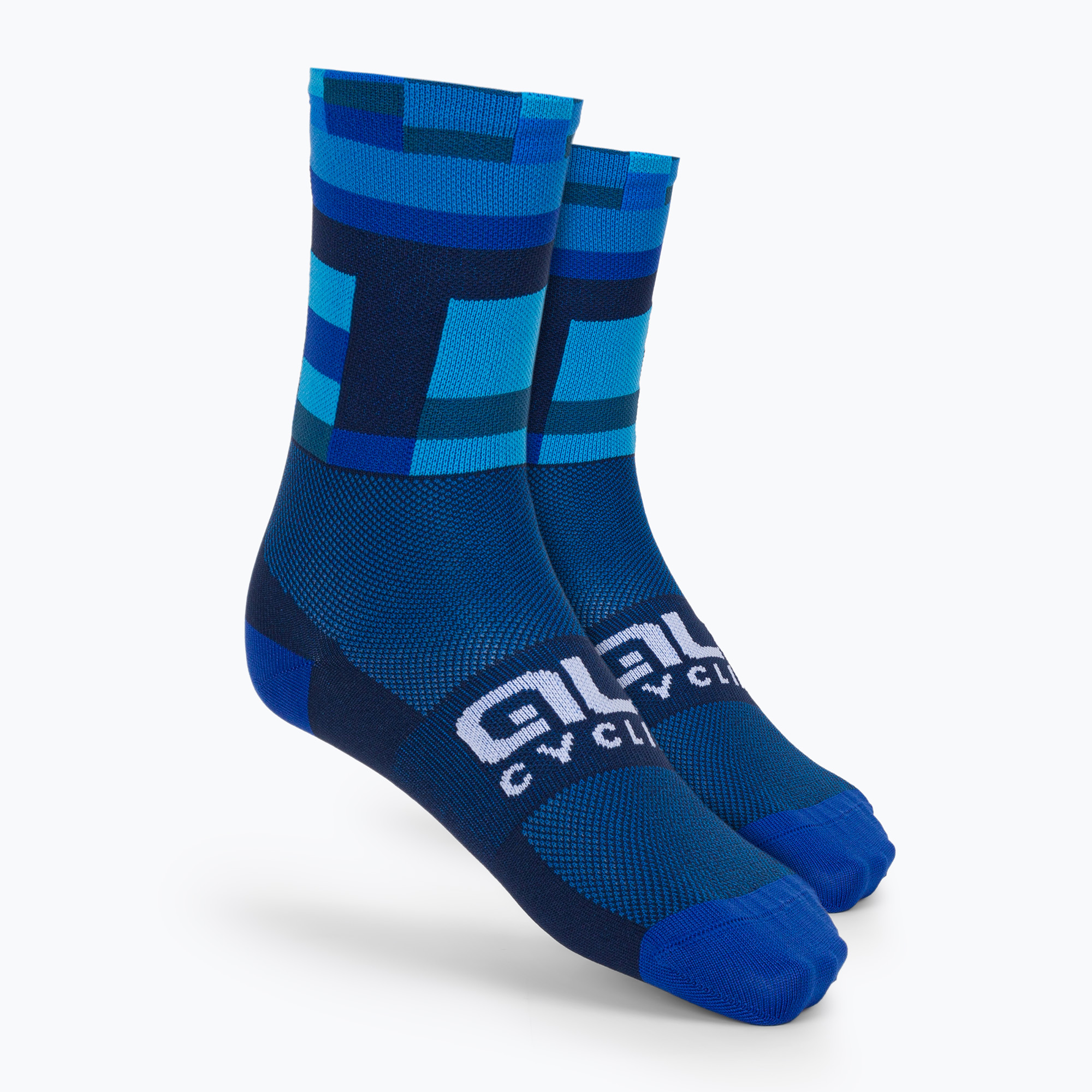 Alé Match sötétkék kerékpáros zokni L22218402 (Q-Skin 16 cm Match L22218402)