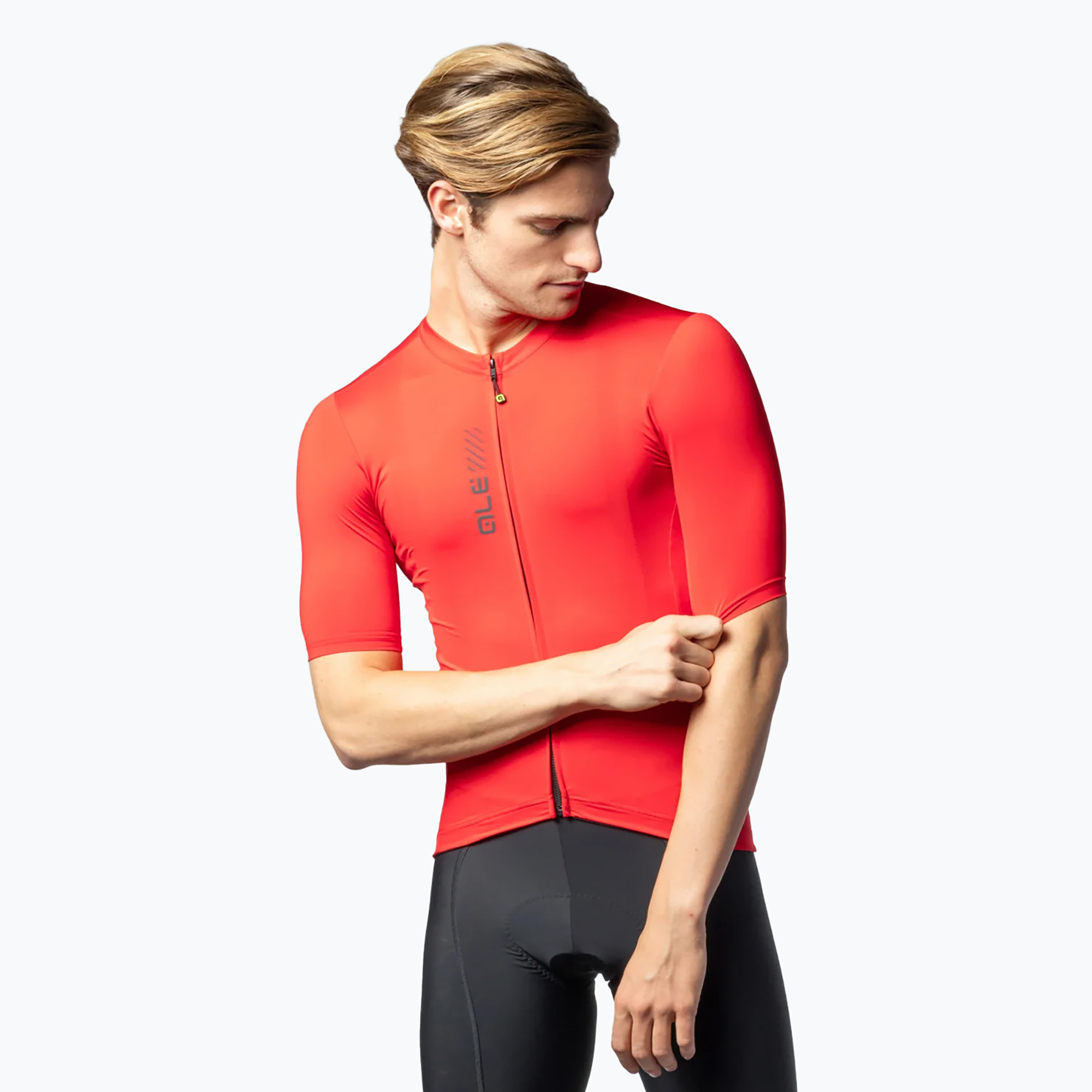 Pánsky cyklistický dres Alé Color Block red (Color Block L24076405)