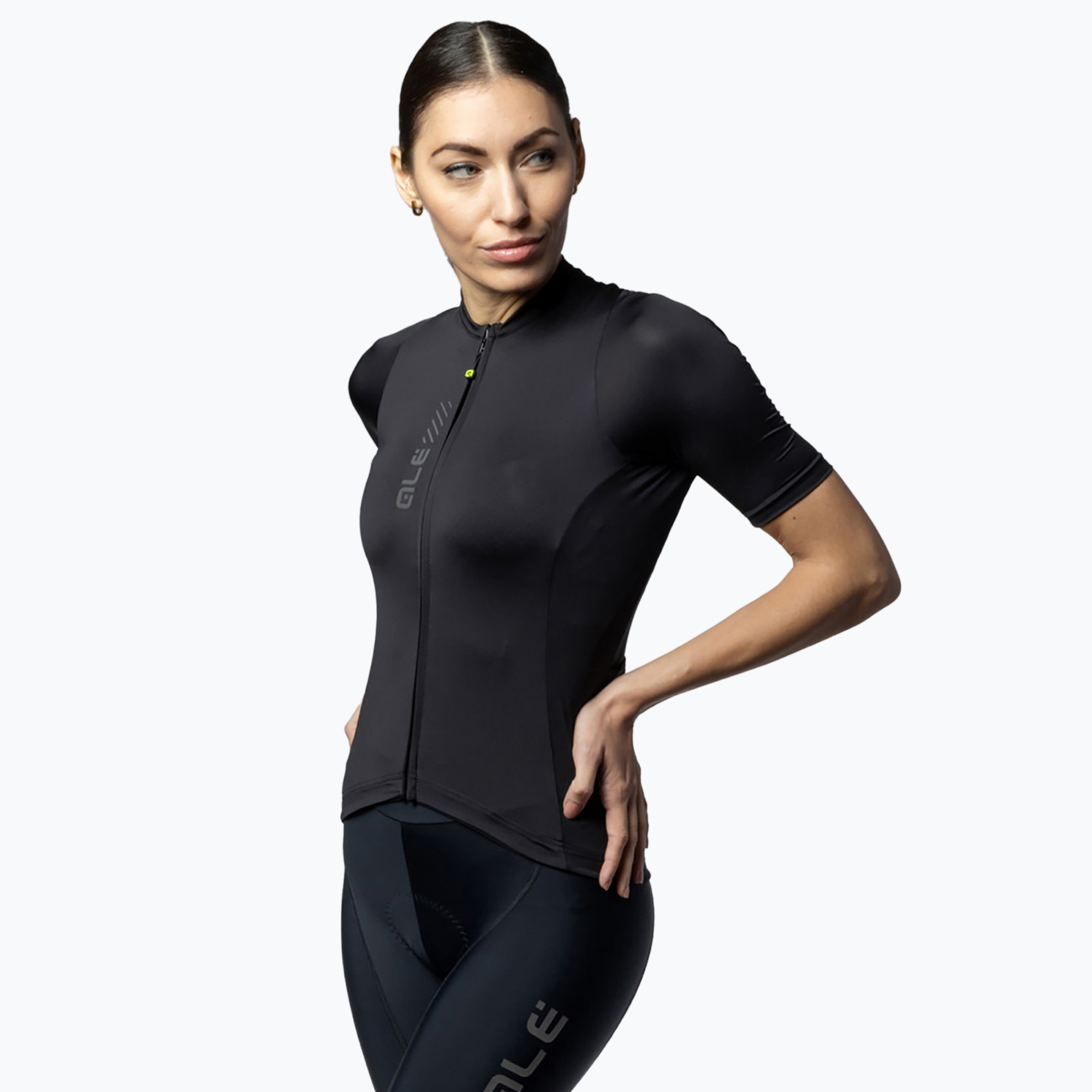 Дамско колоездачно трико Alé Color Block черно