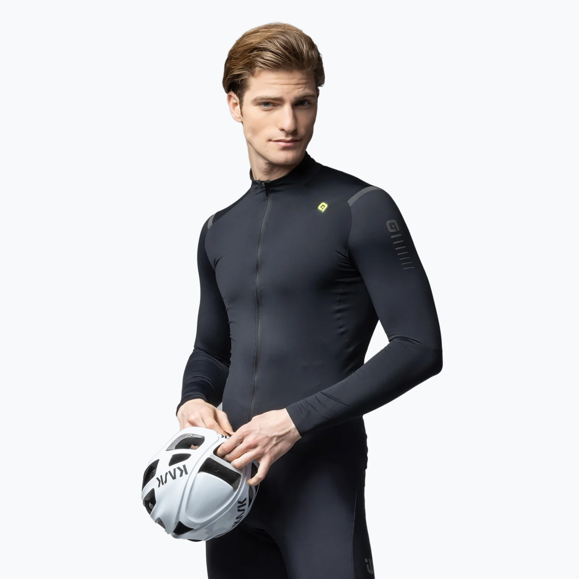 Мъжки суитшърт за колоездене Alé Warm Race black