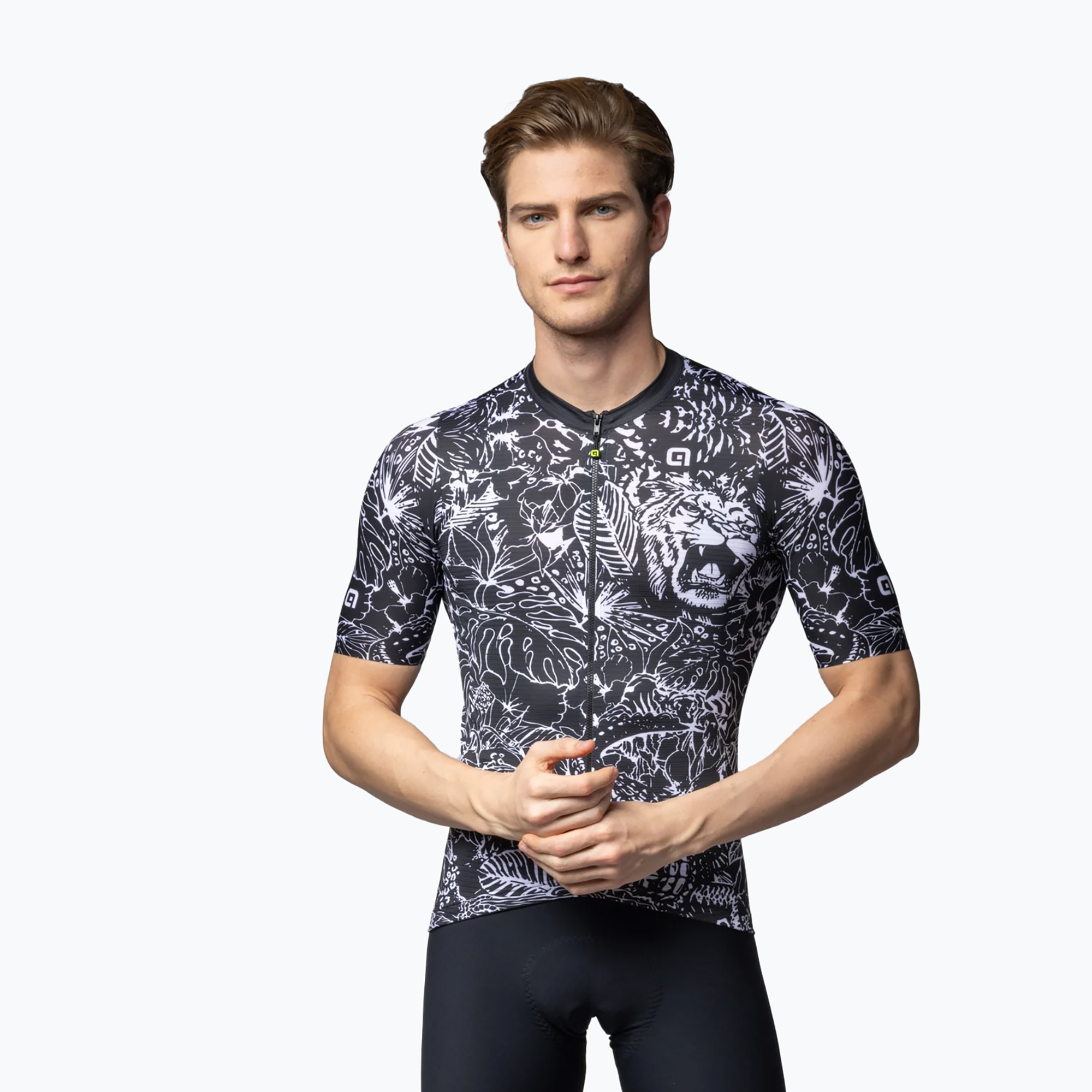 Мъжко колоездачно трико Alé Safari черно