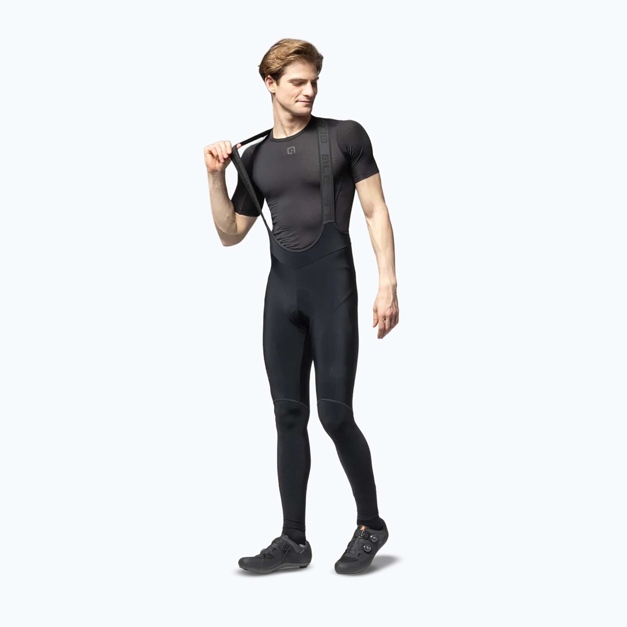 Мъжки колоездачни панталони Alé Winter 2.0 Bibtights nero/black