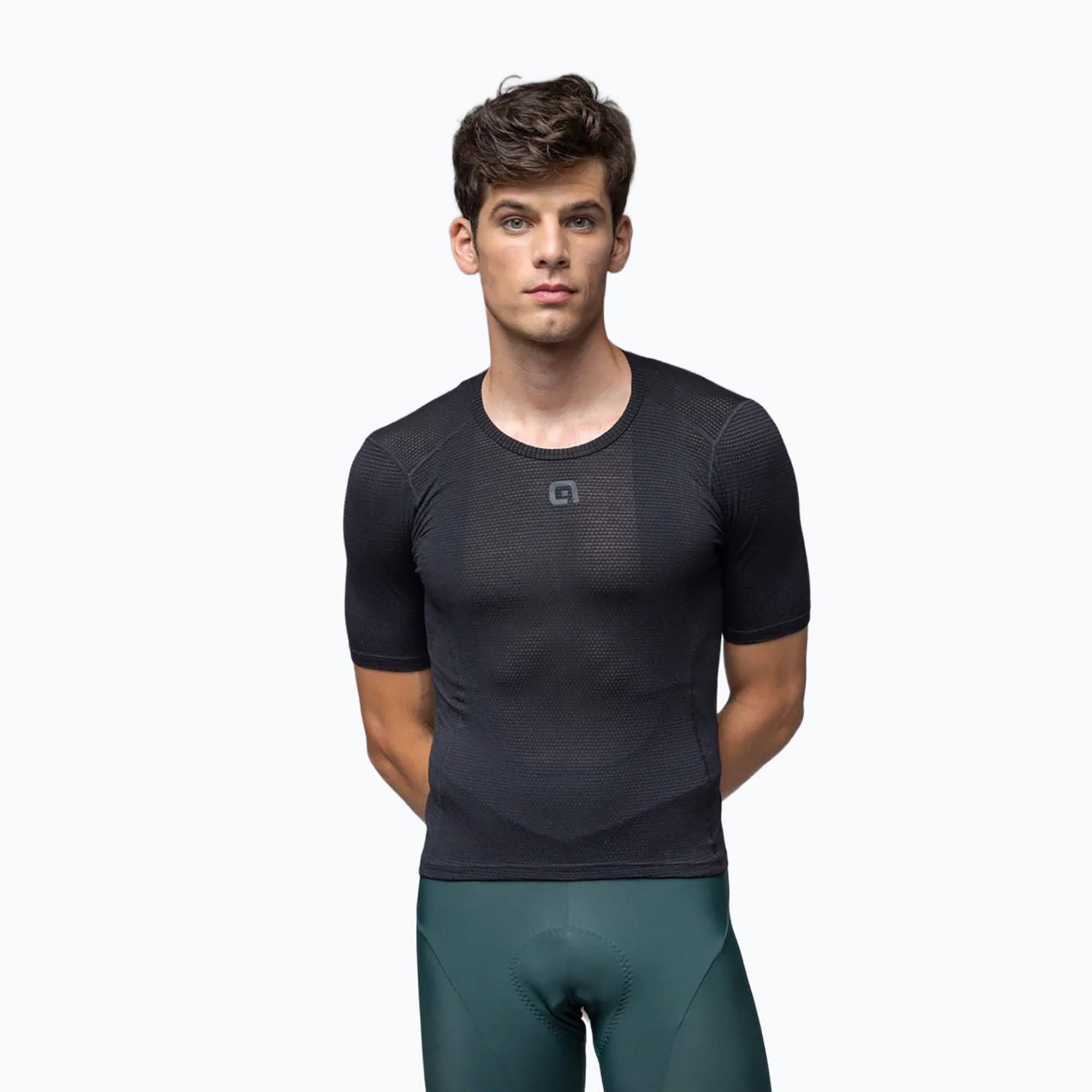 Maiou de ciclism pentru bărbați Alé Merino SS nero/black