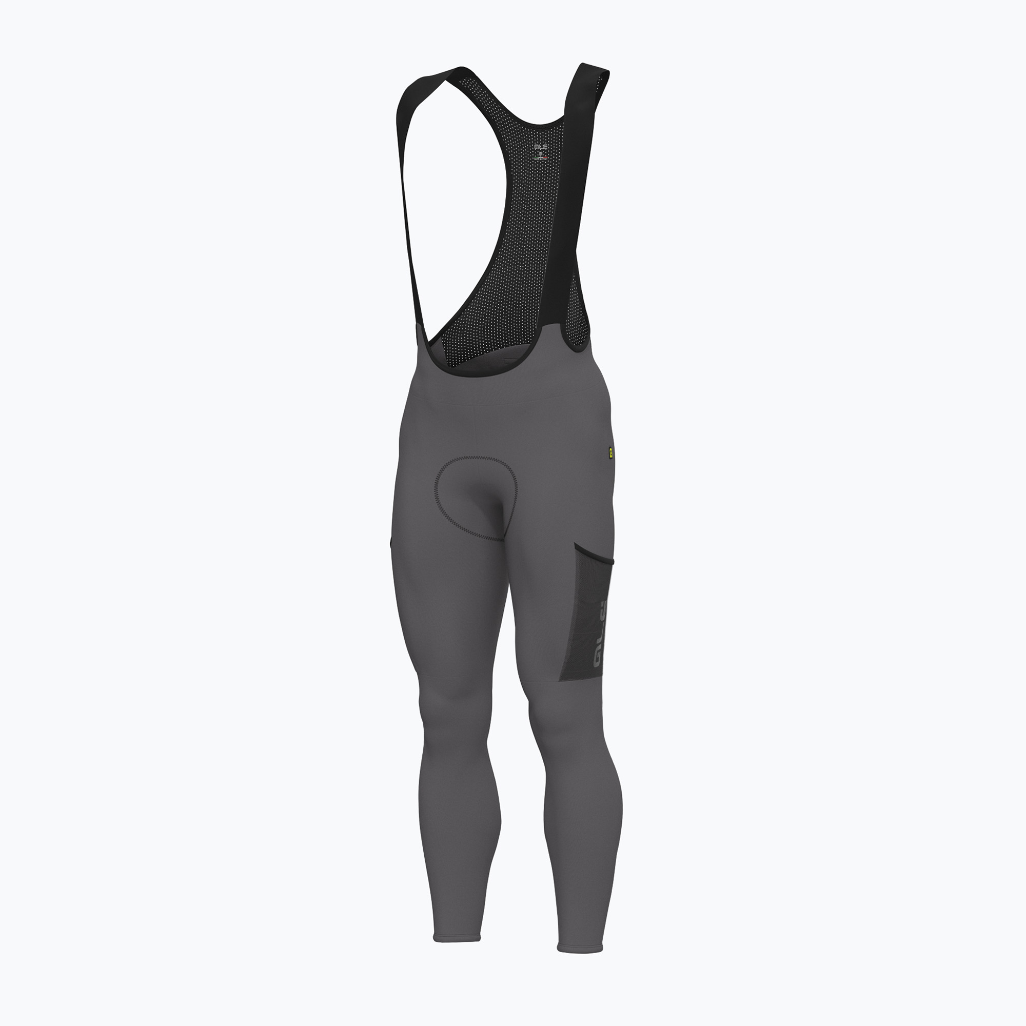 Мъжки колоездачни панталони Alé Stones Cargo 2.0 Bibtights acciaio/steel