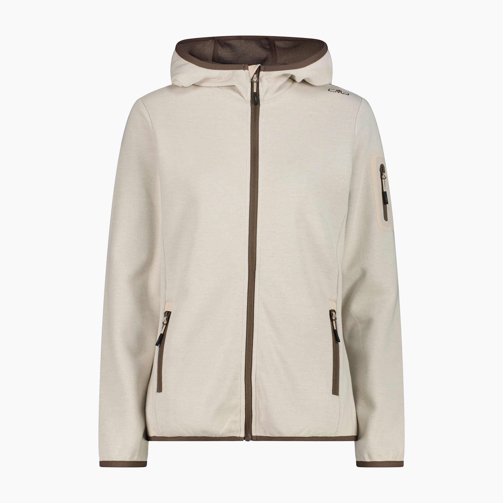 Bluza trekkingowa damska CMP 34H6376 Fix Hood cream/off white 
