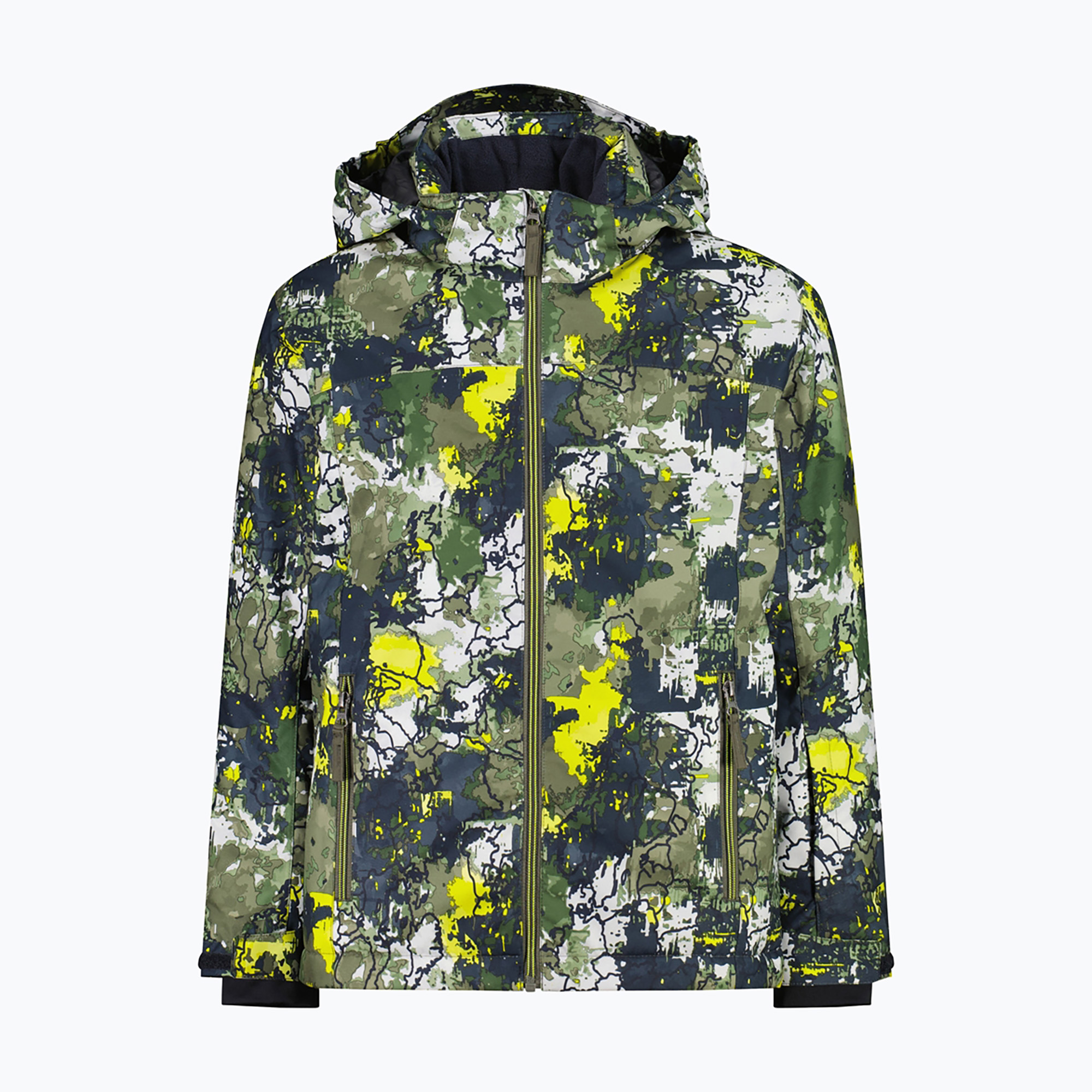 Детско скиорско яке CMP 39W1924 olive/acido