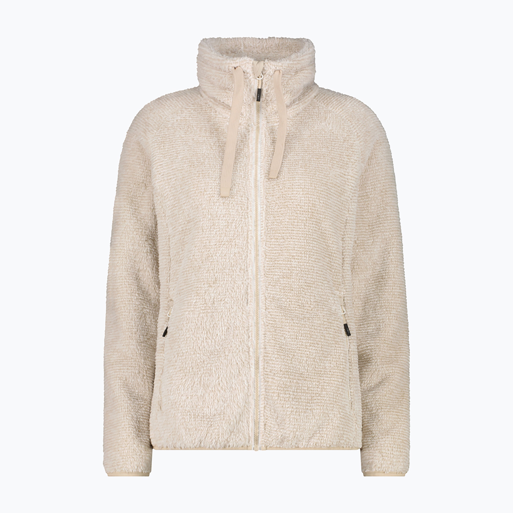 Bluză fleece pentru femei CMP 36P2506 bianco gesso/kaky