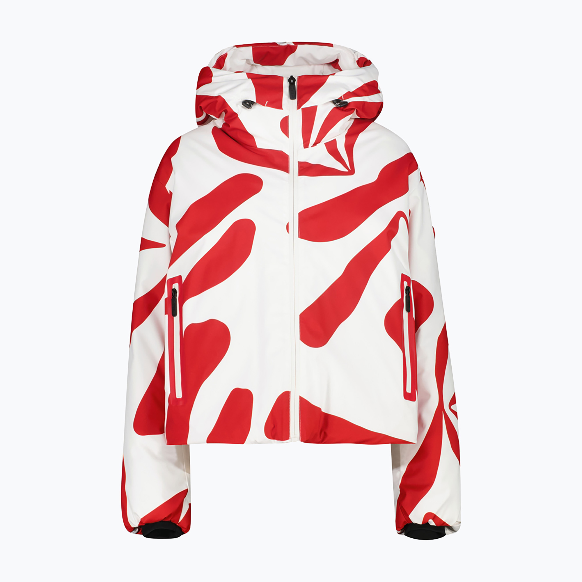 Дамско скиорско яке CMP Fix Hood red/b.co gesso