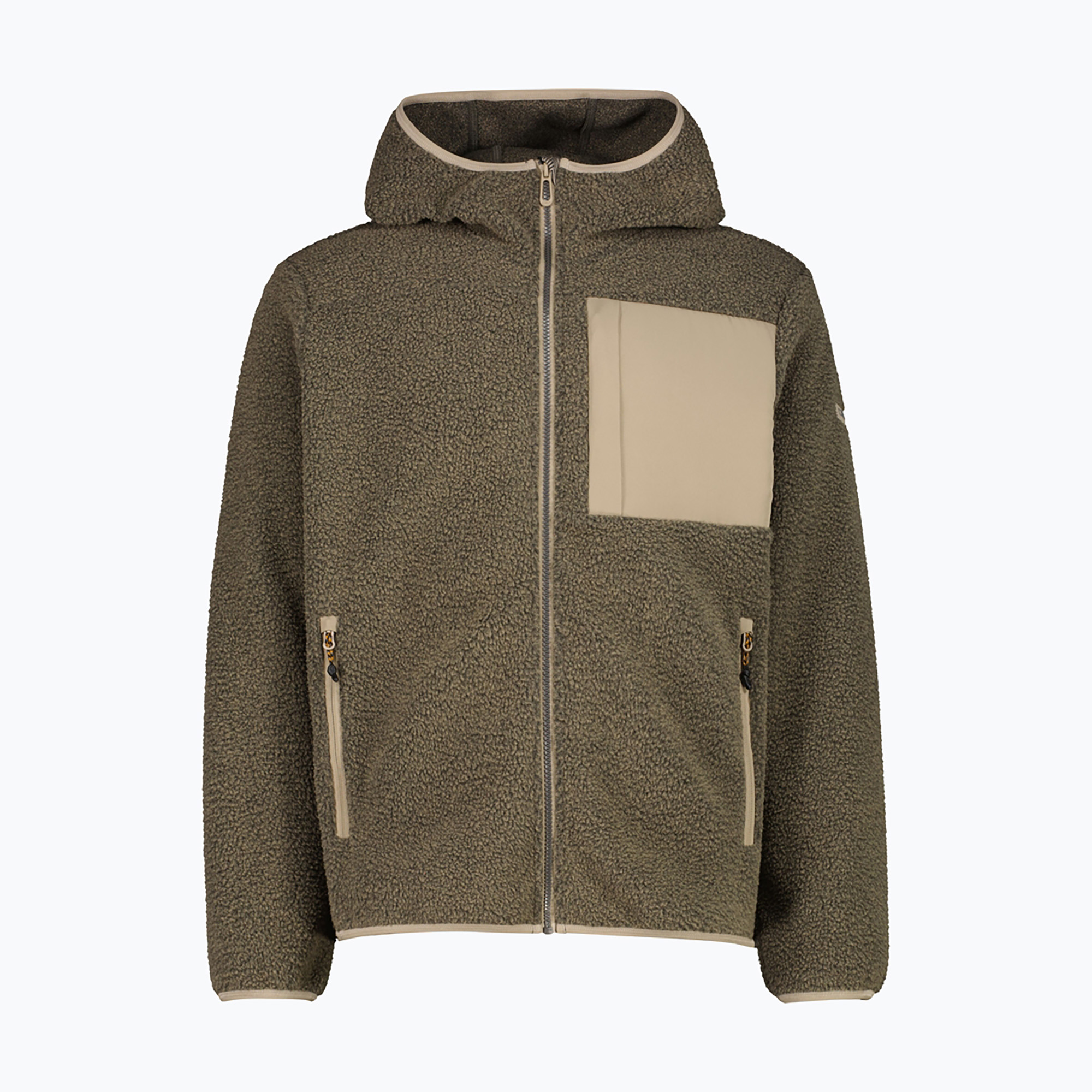 Palton căptușit pentru bărbați CMP 36K2247 Fix Hood Parka teak mel