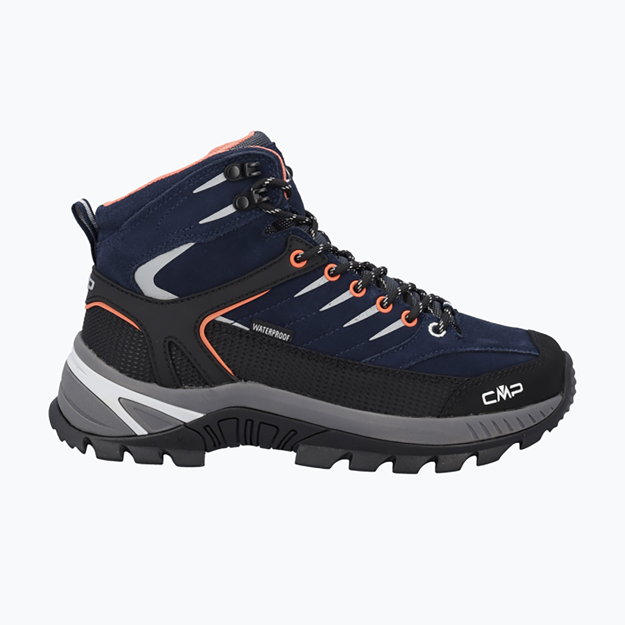 Încălțăminte de trekking pentru femei CMP Rigel 2.0 Mid Waterproof b.blue/ghiaccio/marigold