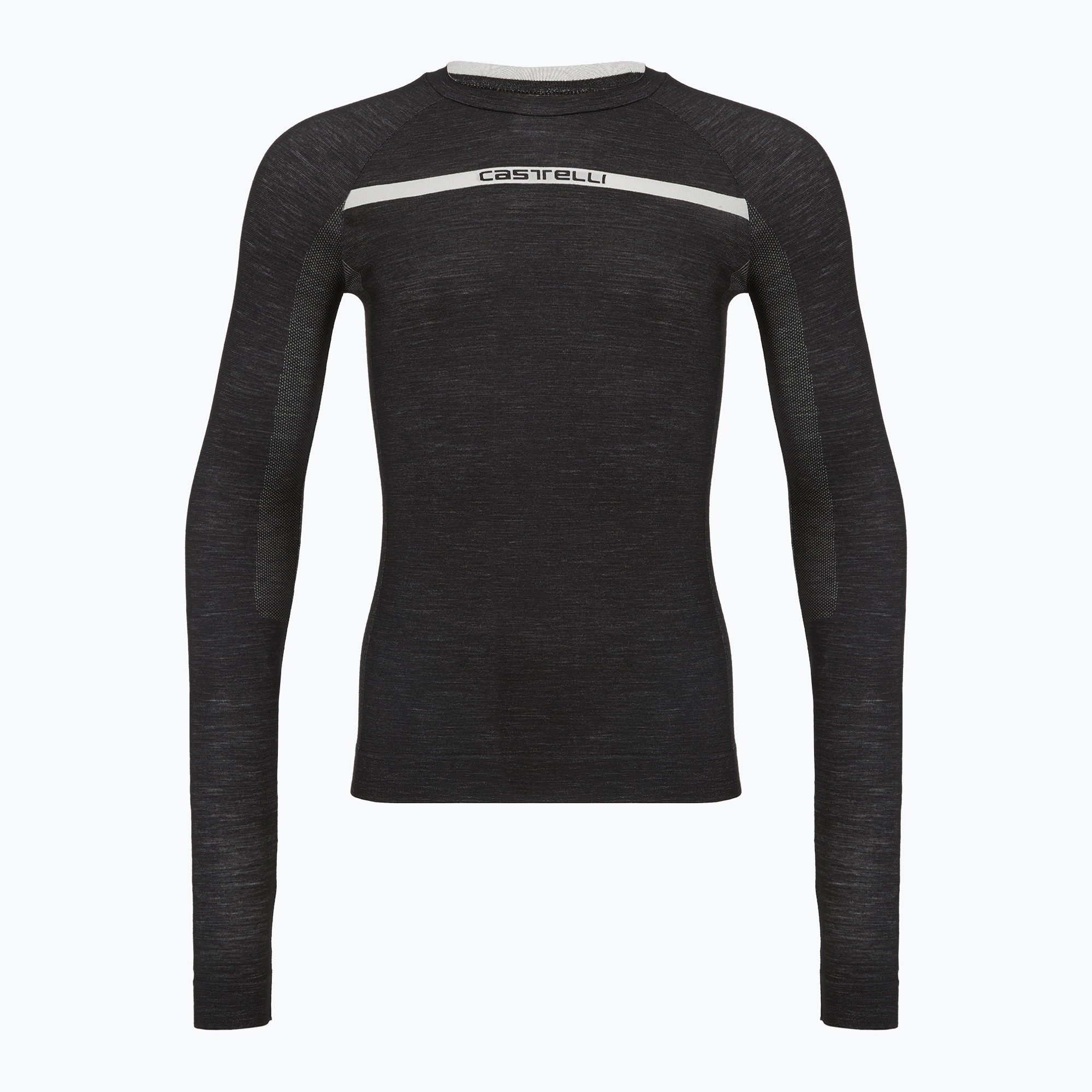 Мъжка велосипедна блуза с дълъг ръкав Castelli Merino Seamless Baselayer black