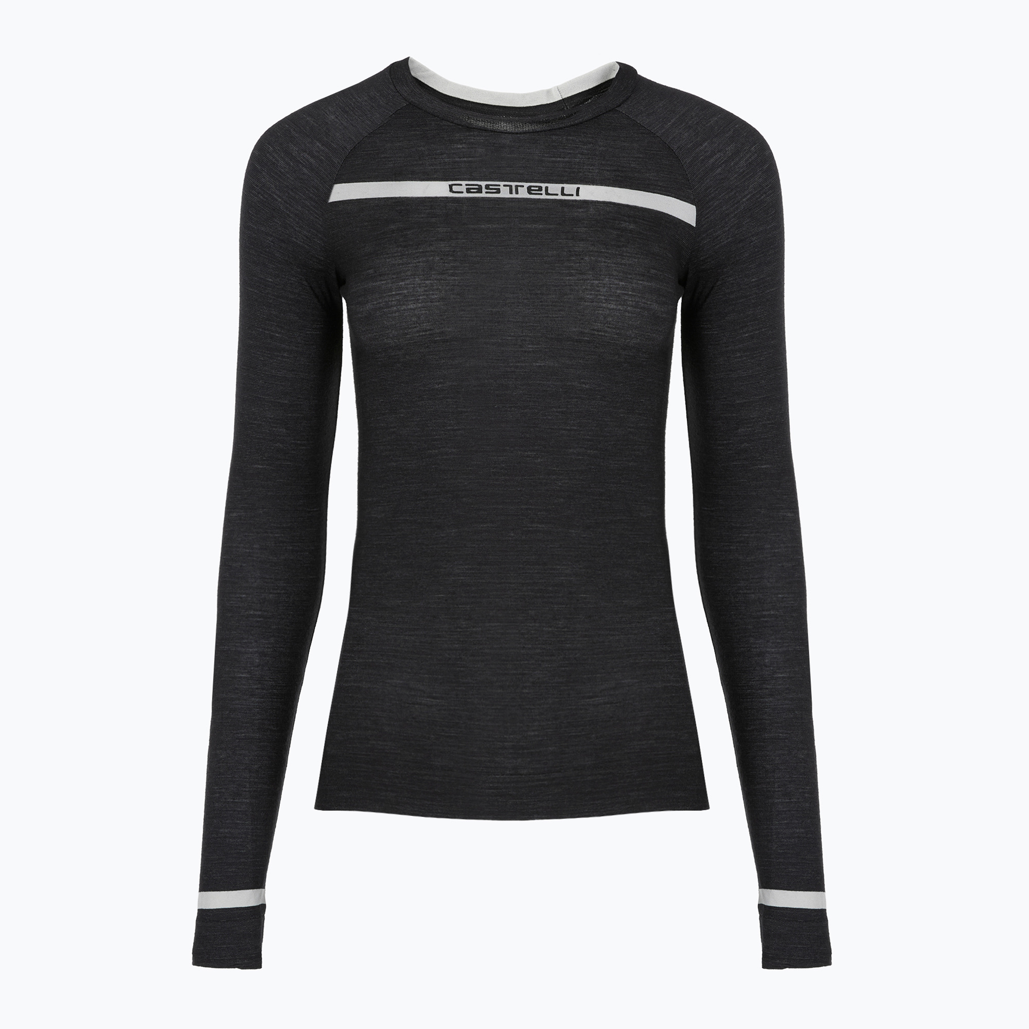 Дамска блуза с дълъг ръкав за колоездене Castelli Merino Seamless Baselayer W black