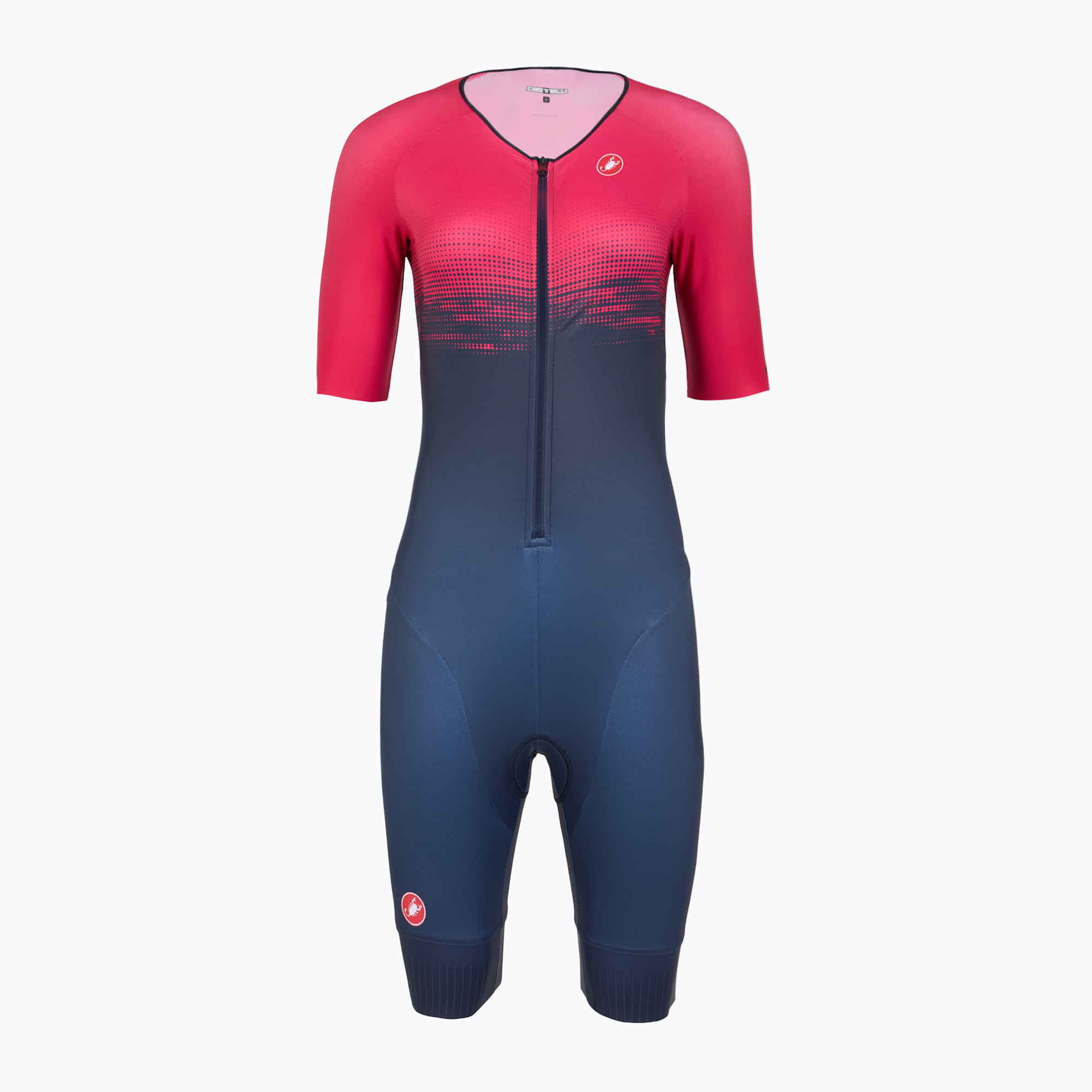 Women's cycling suit Castelli Core Tri W belgian blue/bright rose (M)