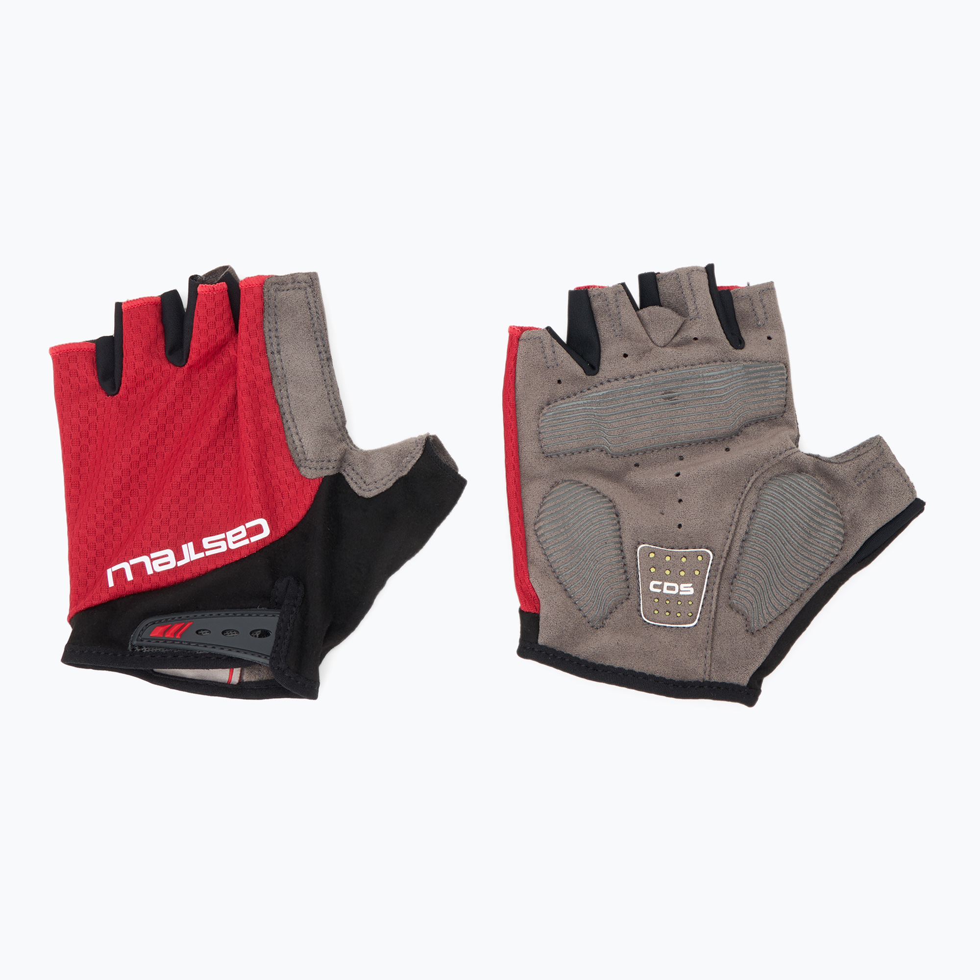 Men's Castelli Entrata V rich red cycling gloves (XL)