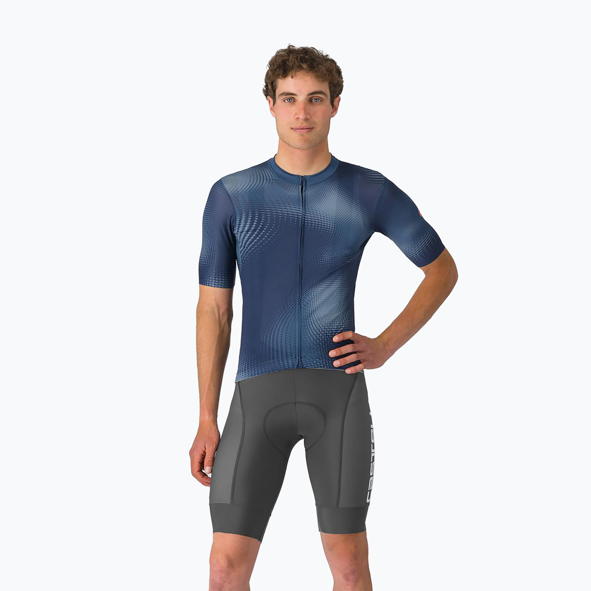 Мъжки трикотажни шорти за велосипед Castelli Competizione 2, опушено сиви