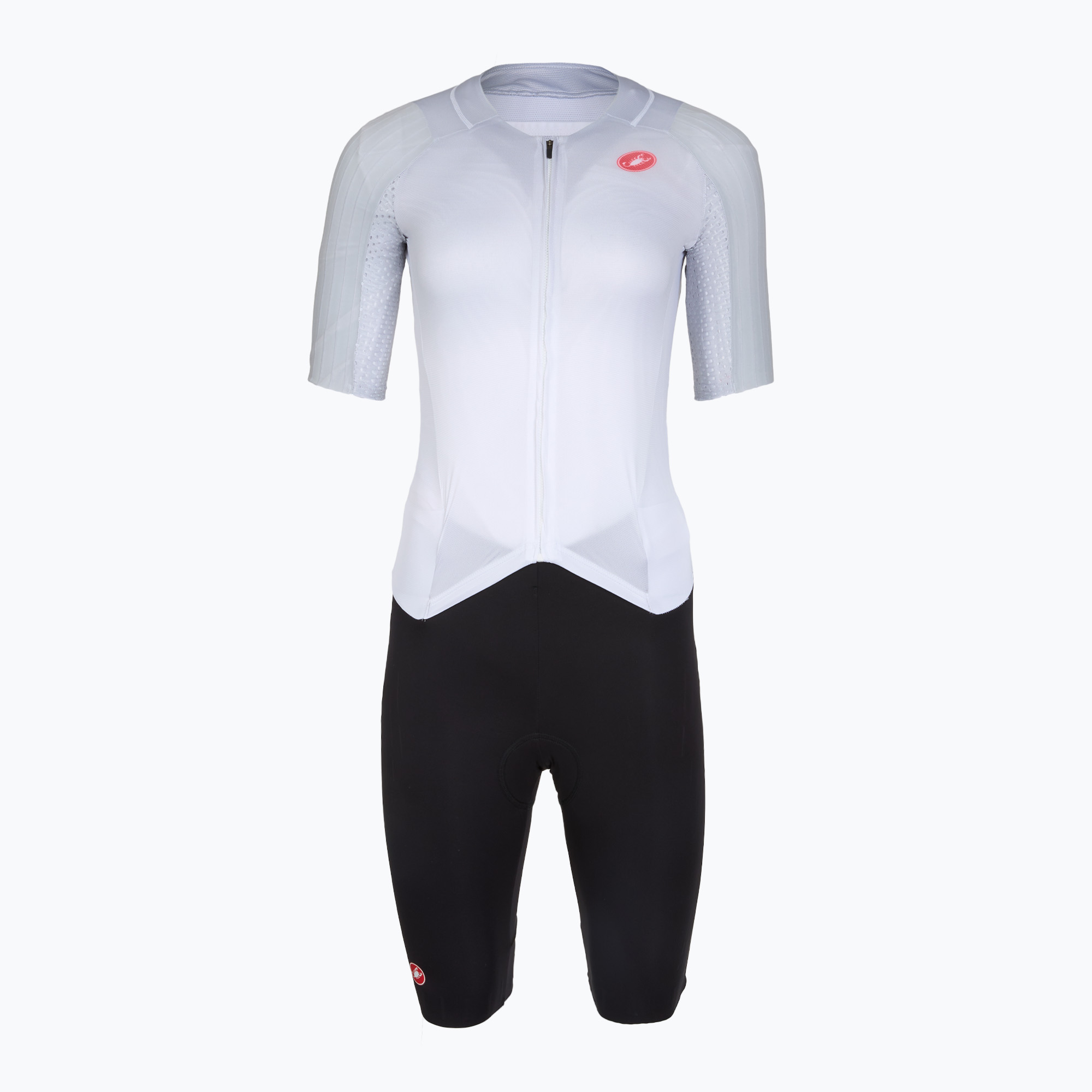 Дамски велосипеден гащеризон Castelli Free Sanremo 3 SS W white/black