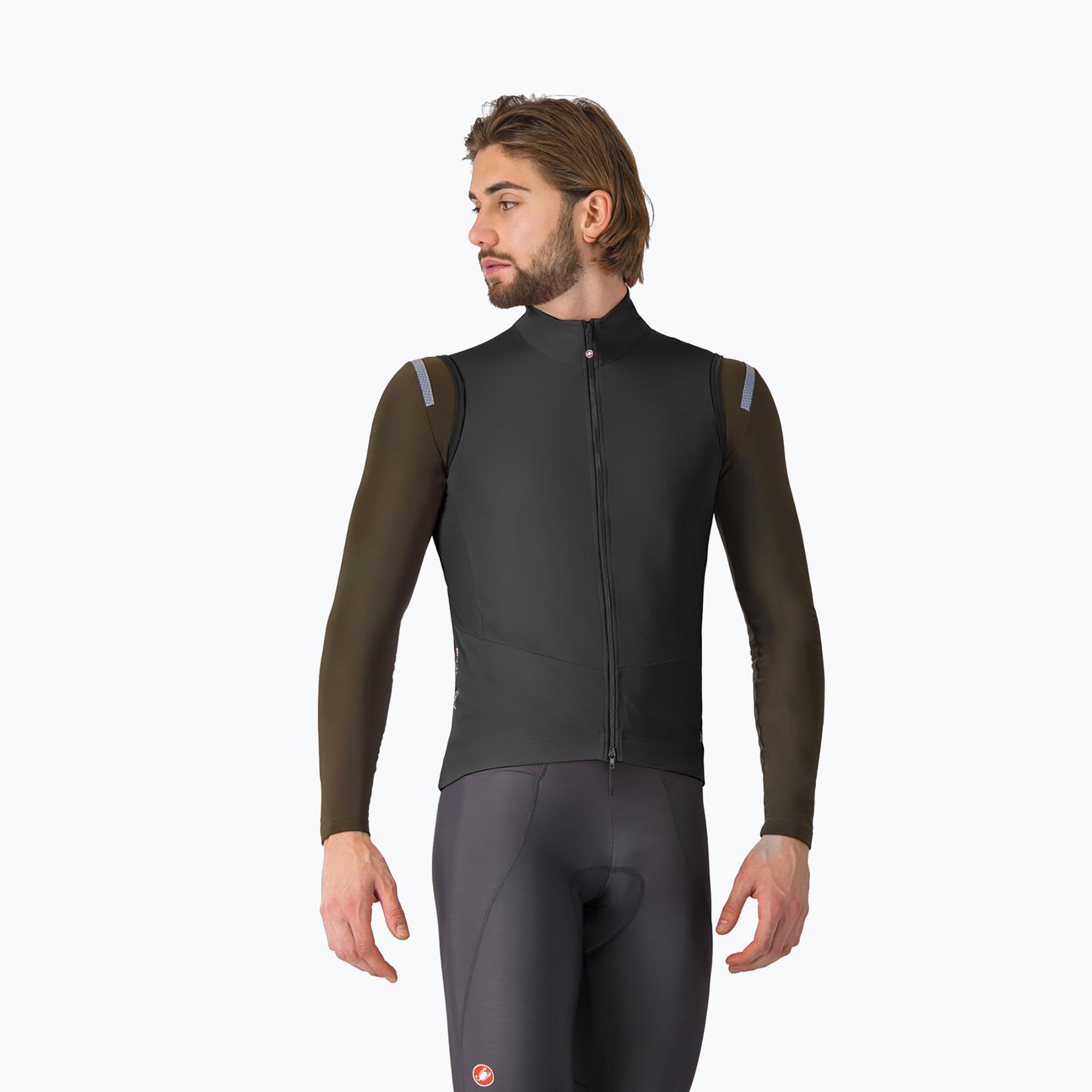 Мъжка жилетка за колоездене Castelli Perfetto Air light black