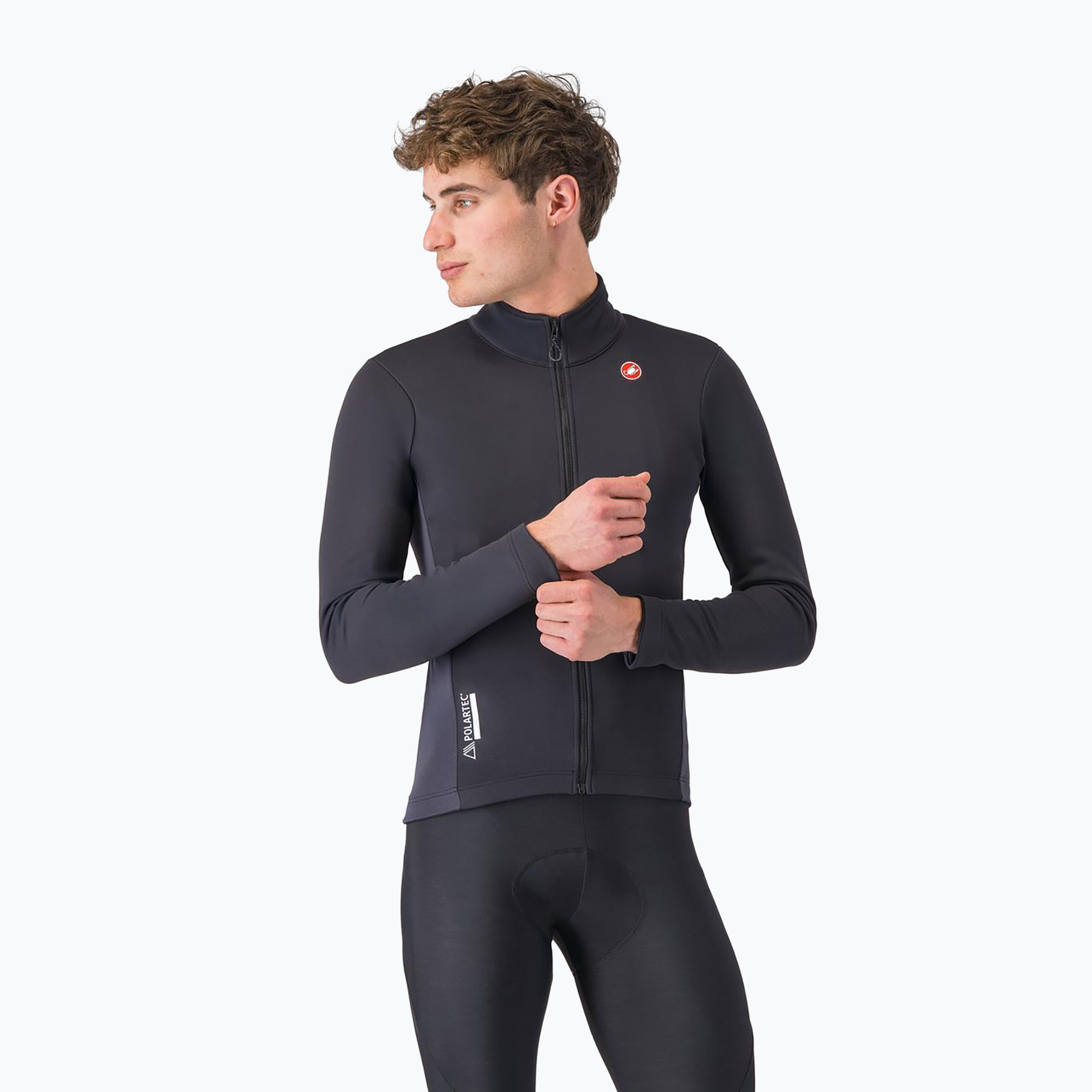 Мъжко яке за колоездене Castelli Entrata 2 light black/dark grey