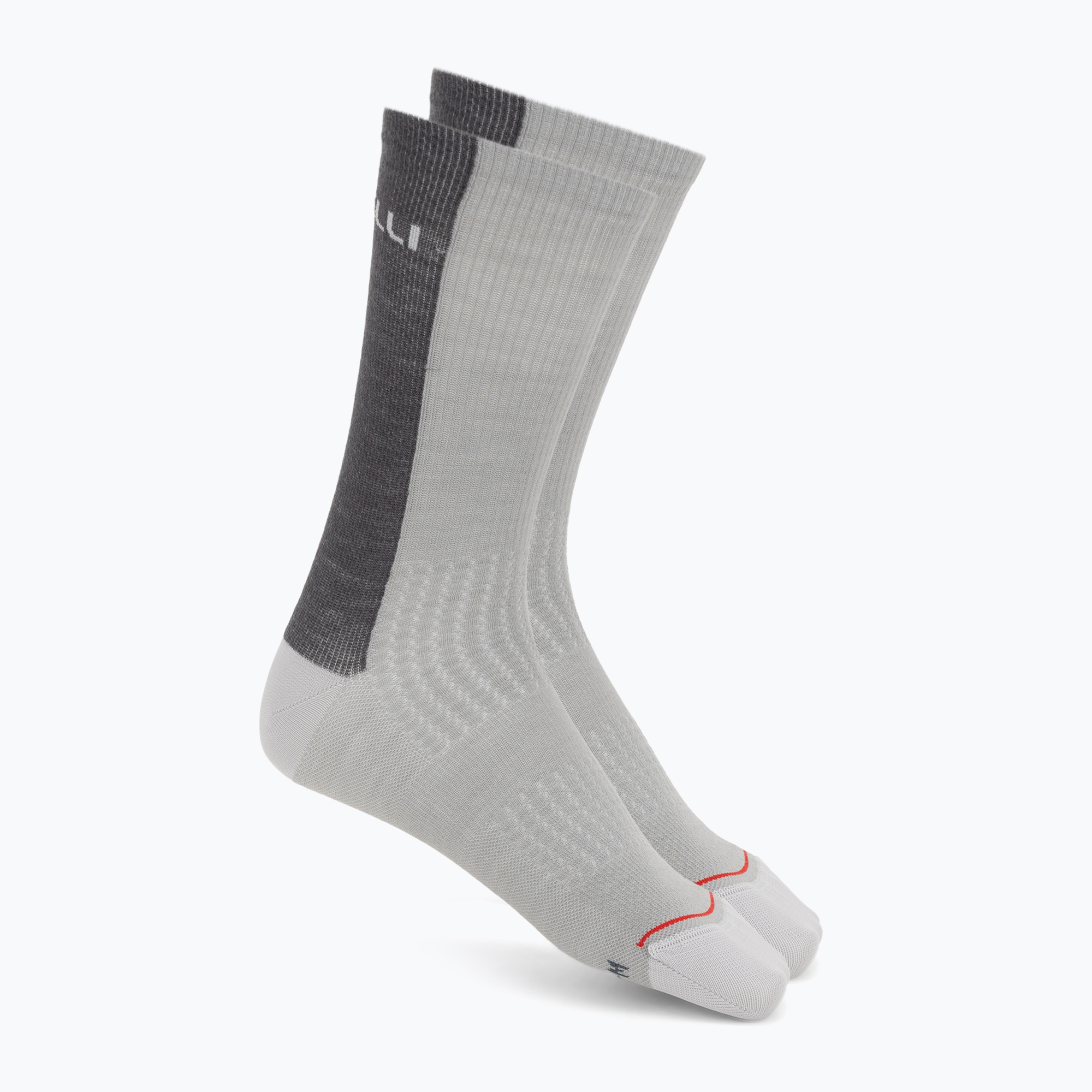 Férfi zokni Castelli Castelli Logo 18 Merino Sock silver gray/dark gray (Logo 18 Merino 4526575_870_CAS_SM)