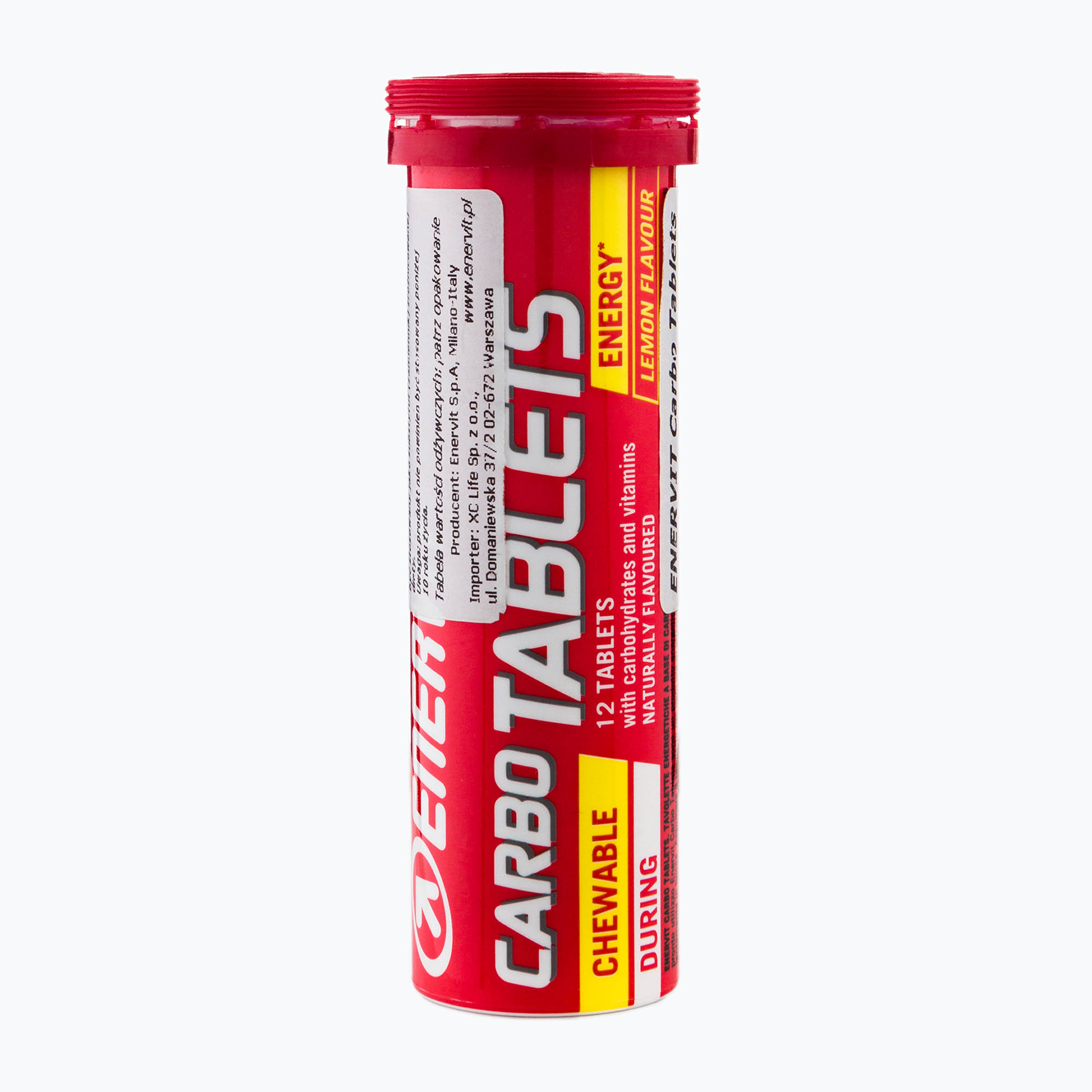 Žuť Carbo Enervit sacharid 12 tabliet citrón 90891 (Chew Carbo 90891)