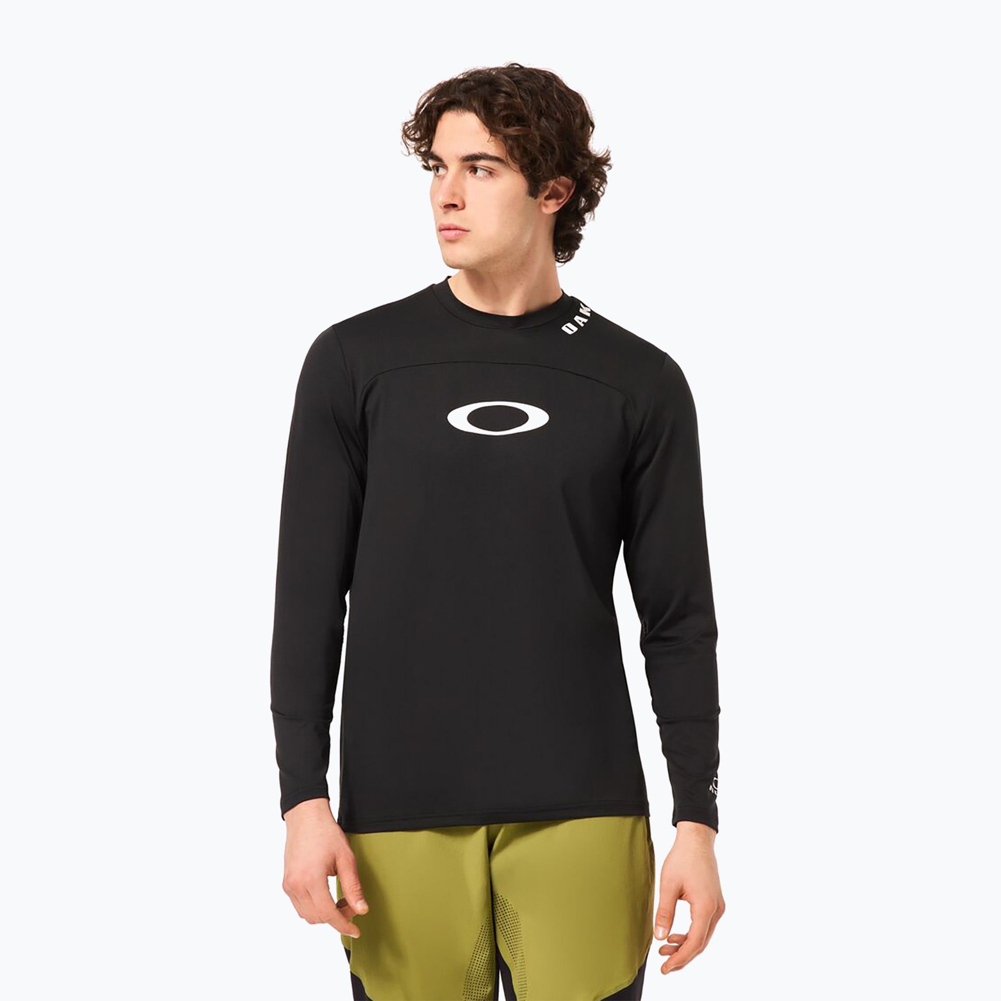 Men's Oakley Free Ride RC blackout cycling longsleeve (L)