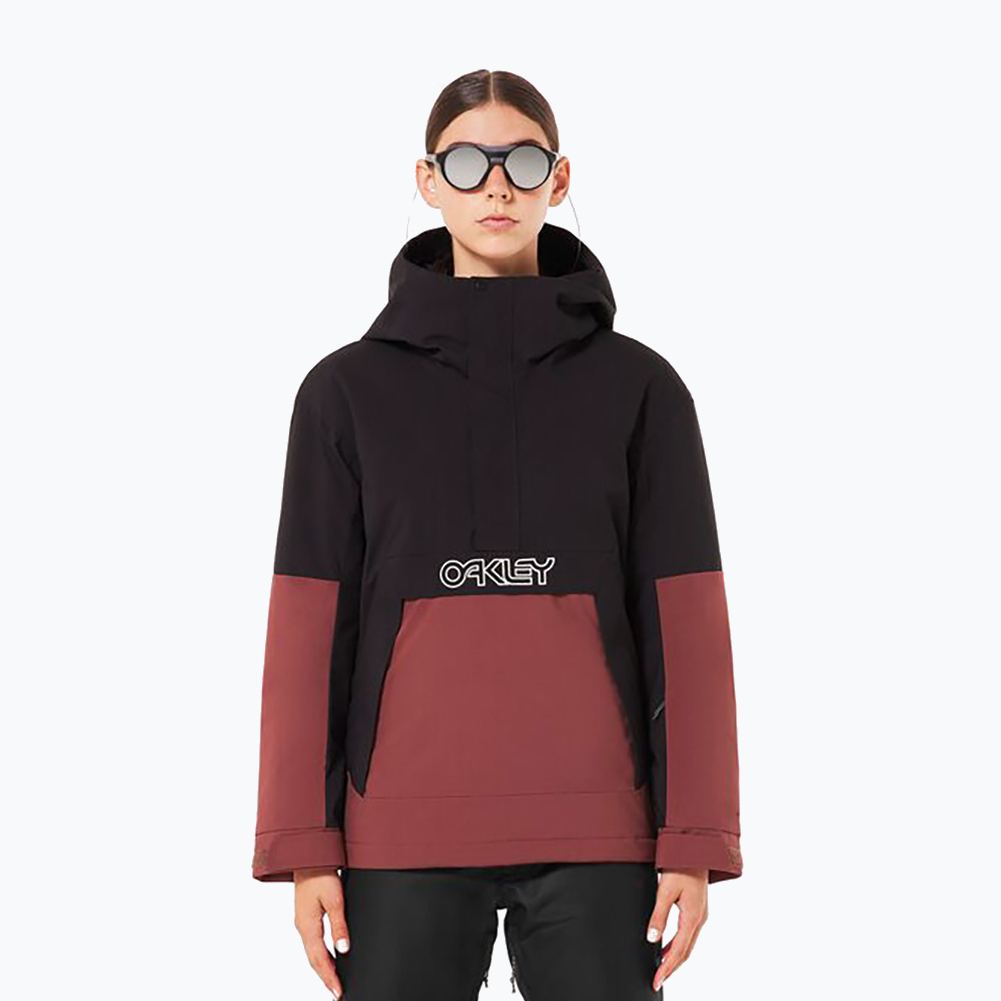 Дамско яке за сноуборд Oakley WMNS TNP TBT Isulated Anorak blackout/grenache