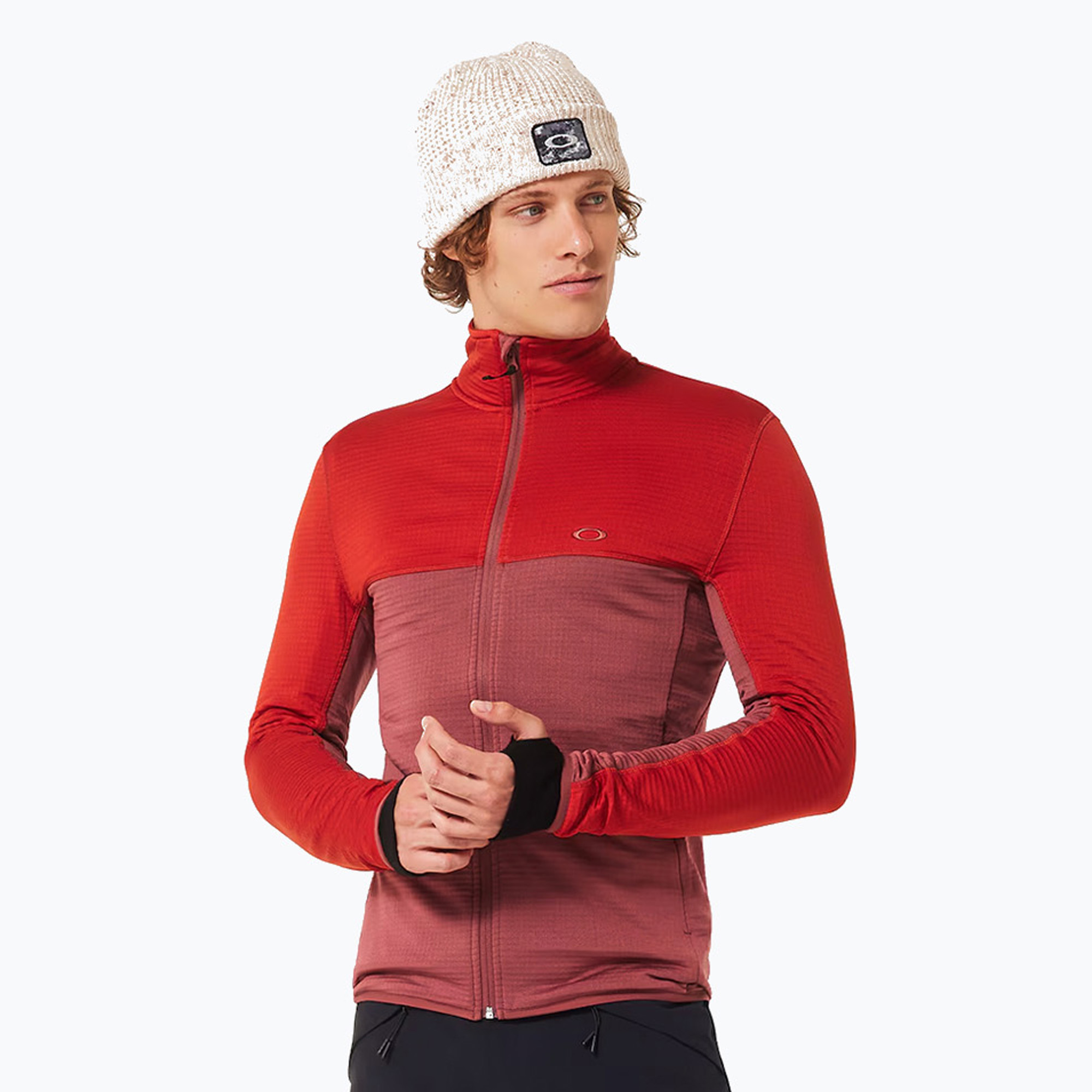 Felpa uomo Oakley Canopy FZ flame red (XL) (Canopy FZ FOA407390)