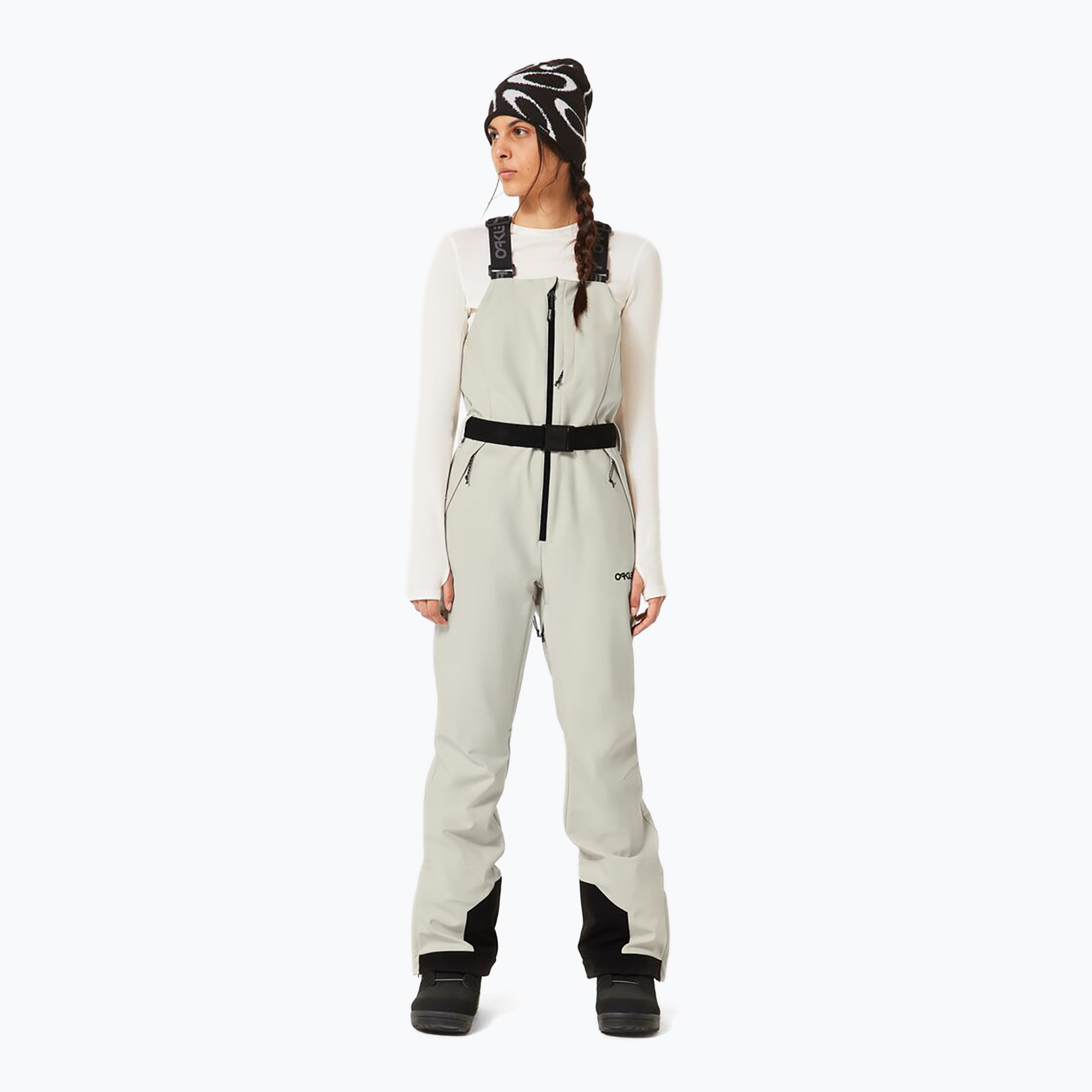 Pantaloni da snowboard donna Oakley TNP Harper Softshell Bib mist (M) (Tnp Harper Softshell Bib FOA500460)